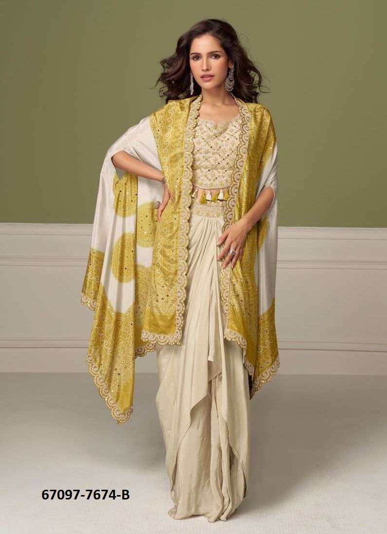 RUHI - Catalog # 67097 (Set of 3 Indo-Western Outfits) RUHI - Catalog # 67097 (Set of 3 Indo-Western Outfits)
