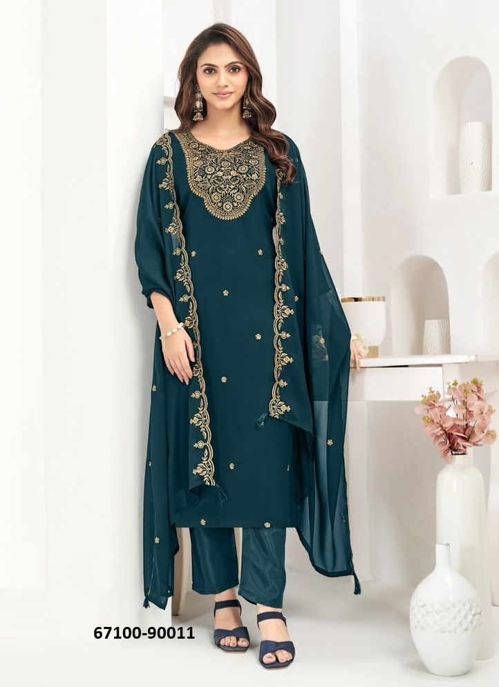 MUBEENA - Catalog # 67100 (Set of 11 Readymade Salwar Suits) MUBEENA - Catalog # 67100 (Set of 11 Readymade Salwar Suits)