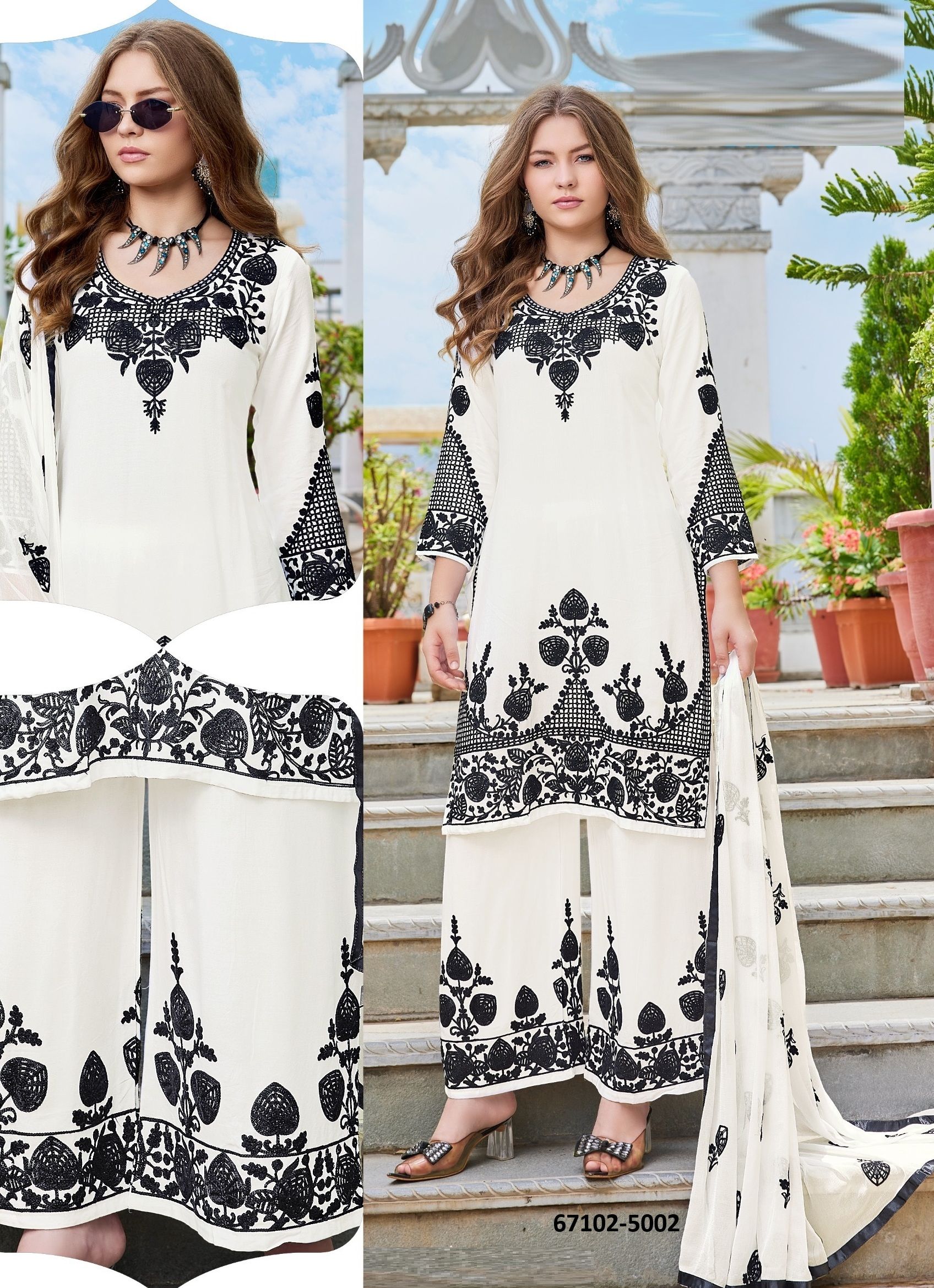 TIGER HILL - Catalog # 67102 (Set of 14 SIZE-SETS [Readymade Salwar Suits])