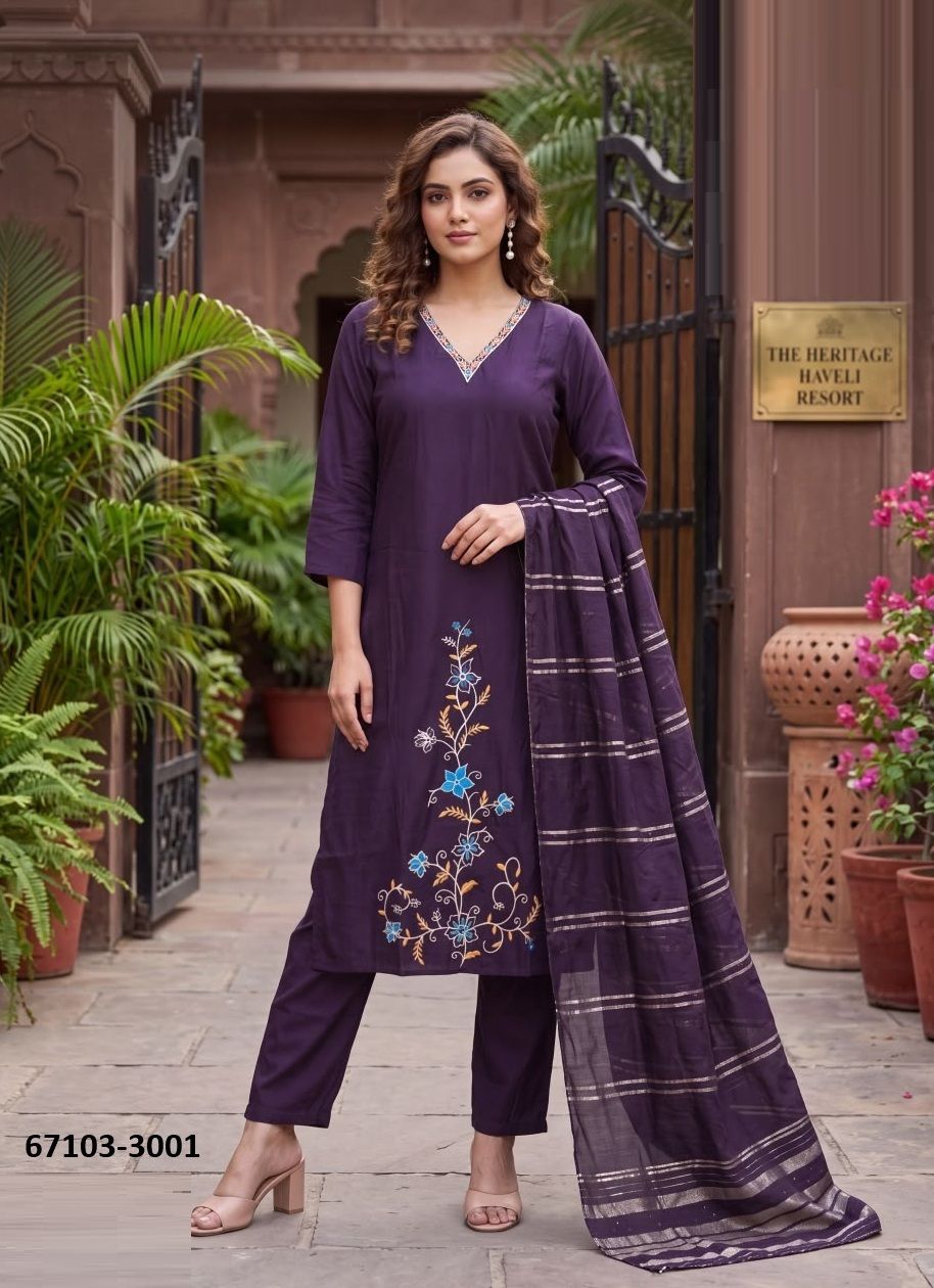 RAAHI 3 - Catalog # 67103 (Set of 8 Readymade Salwar Suits) RAAHI 3 - Catalog # 67103 (Set of 8 Readymade Salwar Suits)