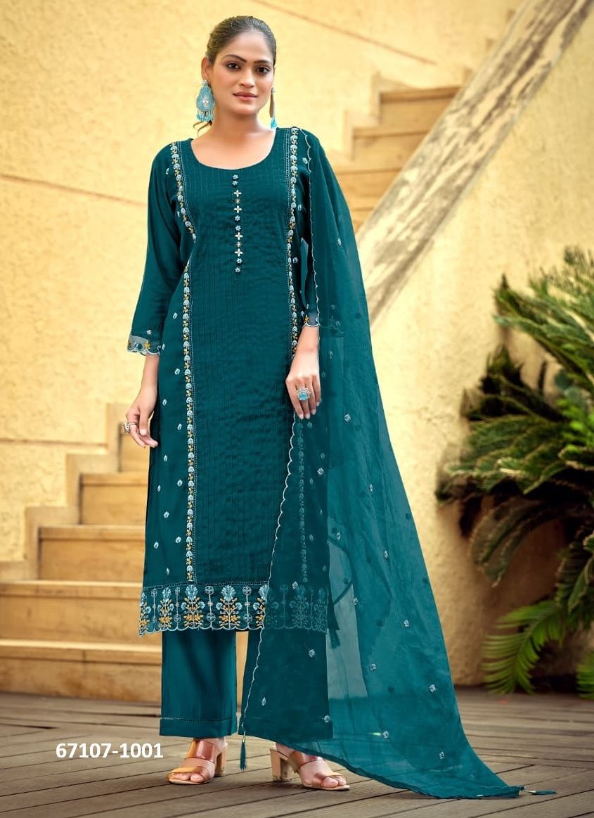 WOMIKA 2 - Catalog # 67107 (Set of 6 Readymade Salwar Suits) WOMIKA 2 - Catalog # 67107 (Set of 6 Readymade Salwar Suits)