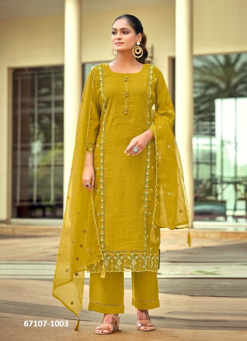WOMIKA 2 - Catalog # 67107 (Set of 6 Readymade Salwar Suits) WOMIKA 2 - Catalog # 67107 (Set of 6 Readymade Salwar Suits)