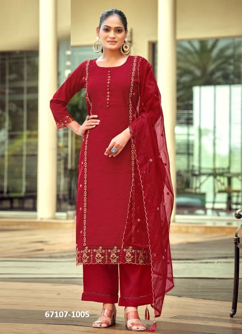 WOMIKA 2 - Catalog # 67107 (Set of 6 Readymade Salwar Suits) WOMIKA 2 - Catalog # 67107 (Set of 6 Readymade Salwar Suits)
