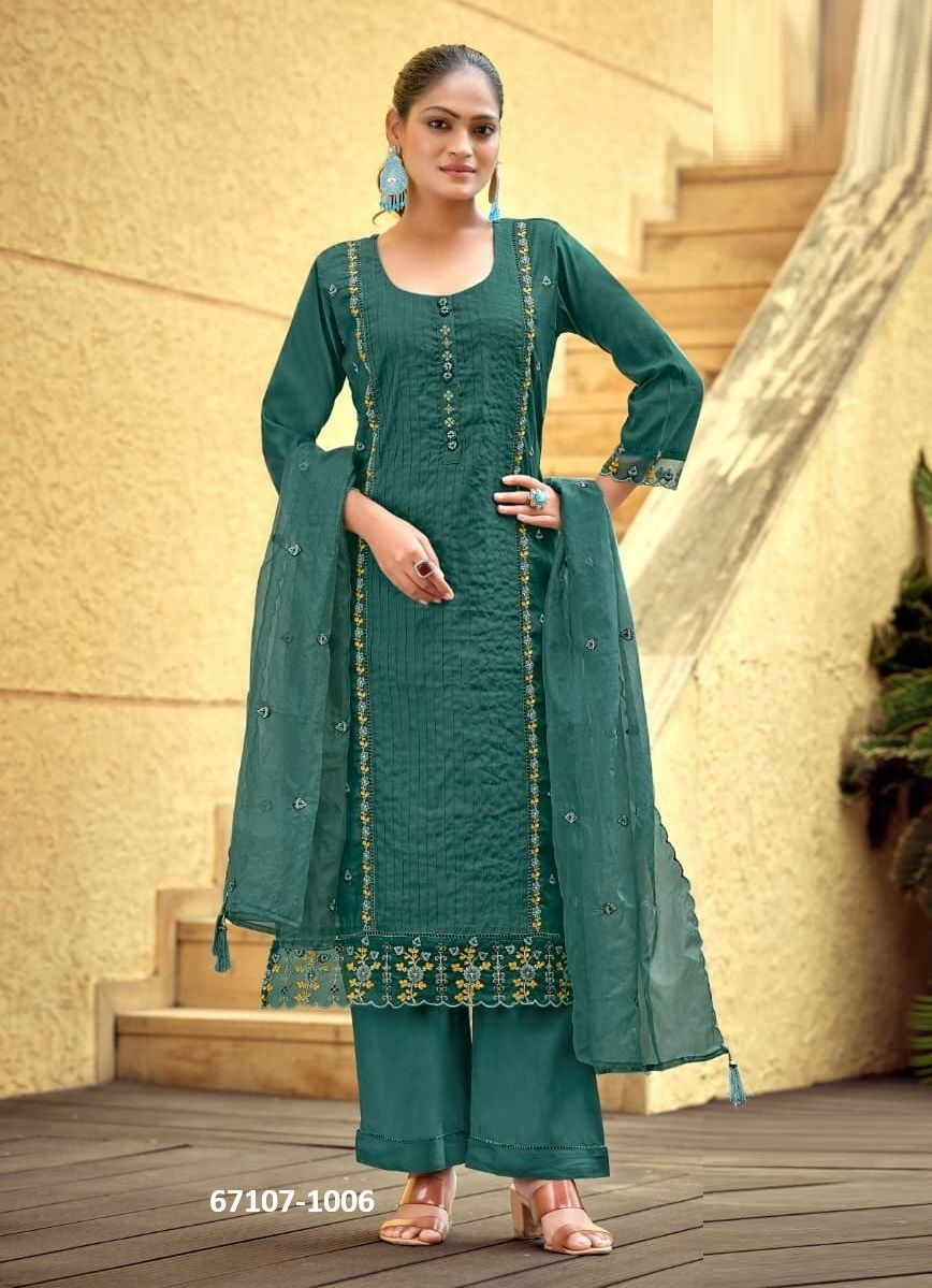 WOMIKA 2 - Catalog # 67107 (Set of 6 Readymade Salwar Suits) WOMIKA 2 - Catalog # 67107 (Set of 6 Readymade Salwar Suits)
