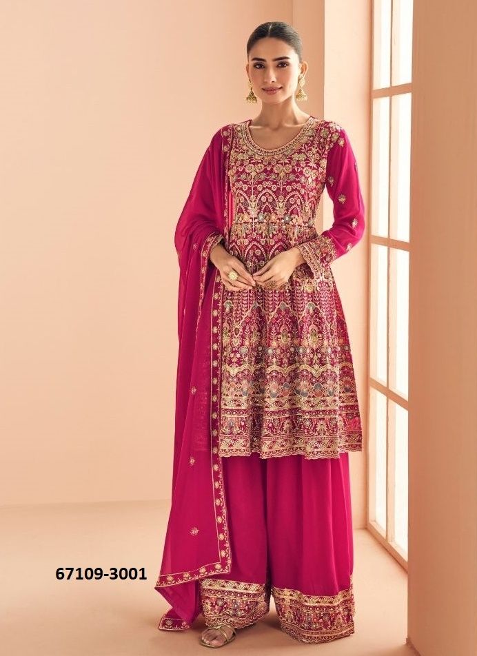 KHUSHI - Catalog # 67109 (Set of 3 Readymade Salwar Suits) KHUSHI - Catalog # 67109 (Set of 3 Readymade Salwar Suits)