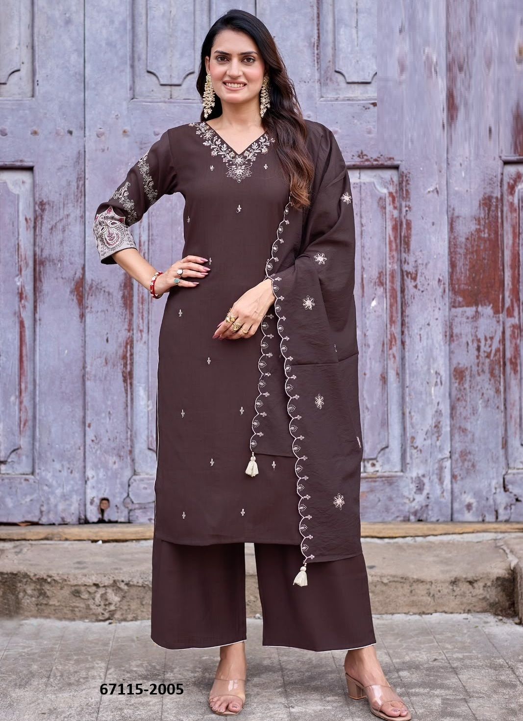 AAIKA - Catalog # 67115 (Set of 6 Readymade Salwar Suits) AAIKA - Catalog # 67115 (Set of 6 Readymade Salwar Suits)