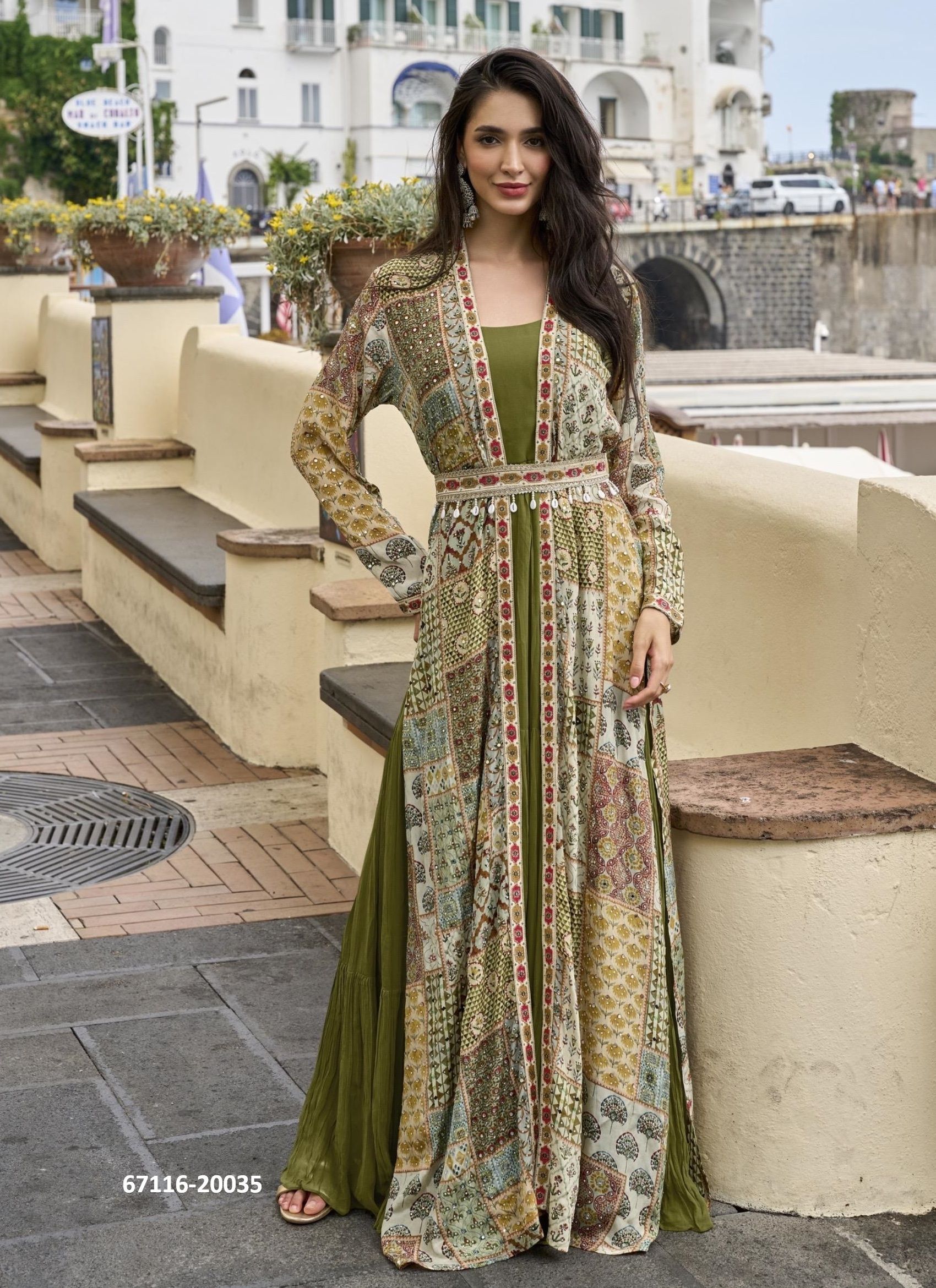 PAKHI - Catalog # 67116 (Set of 2 Readymade Gowns) PAKHI - Catalog # 67116 (Set of 2 Readymade Gowns)