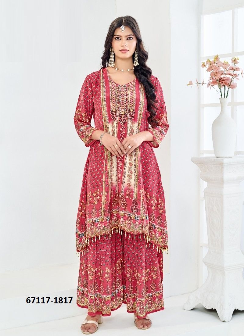 PARI SHARARA - Catalog # 67117 (Set of 4 SIZE-SETS [Tops With Bottoms])