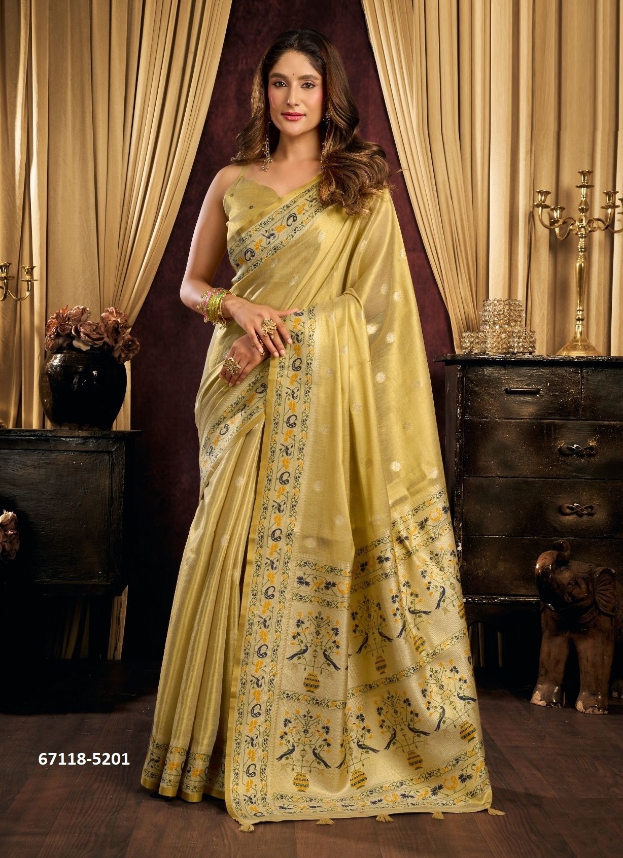 SAIRA - Catalog # 67118 (Set of 6 Sarees) SAIRA - Catalog # 67118 (Set of 6 Sarees)