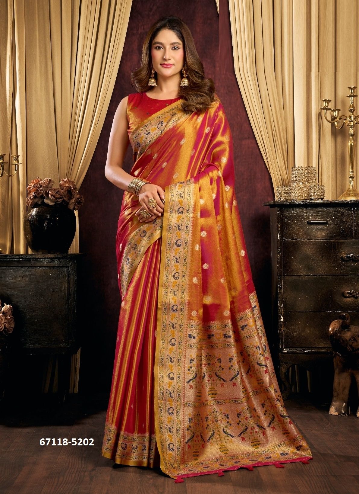 SAIRA - Catalog # 67118 (Set of 6 Sarees) SAIRA - Catalog # 67118 (Set of 6 Sarees)
