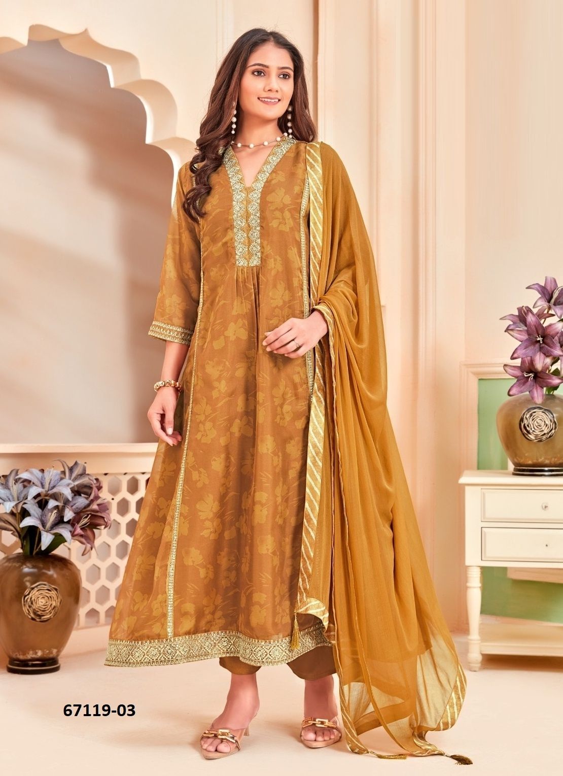 THASVI - Catalog # 67119 (Set of 4 SIZE-SETS [Readymade Salwar Suits])