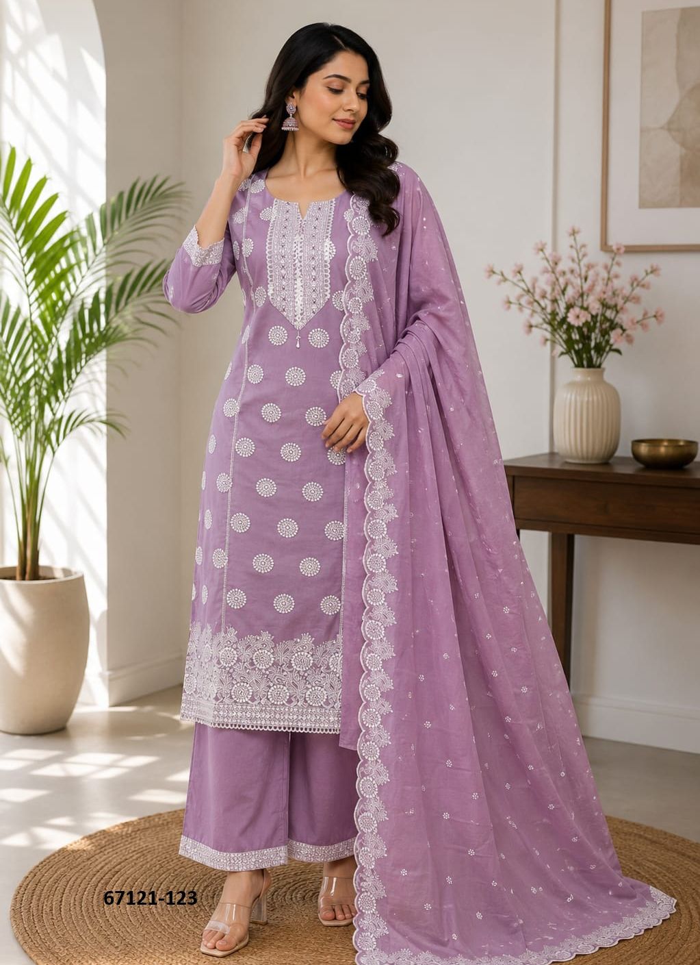 KAVERI - Catalog # 67121 (Set of 4 SIZE-SETS [Readymade Salwar Suits])