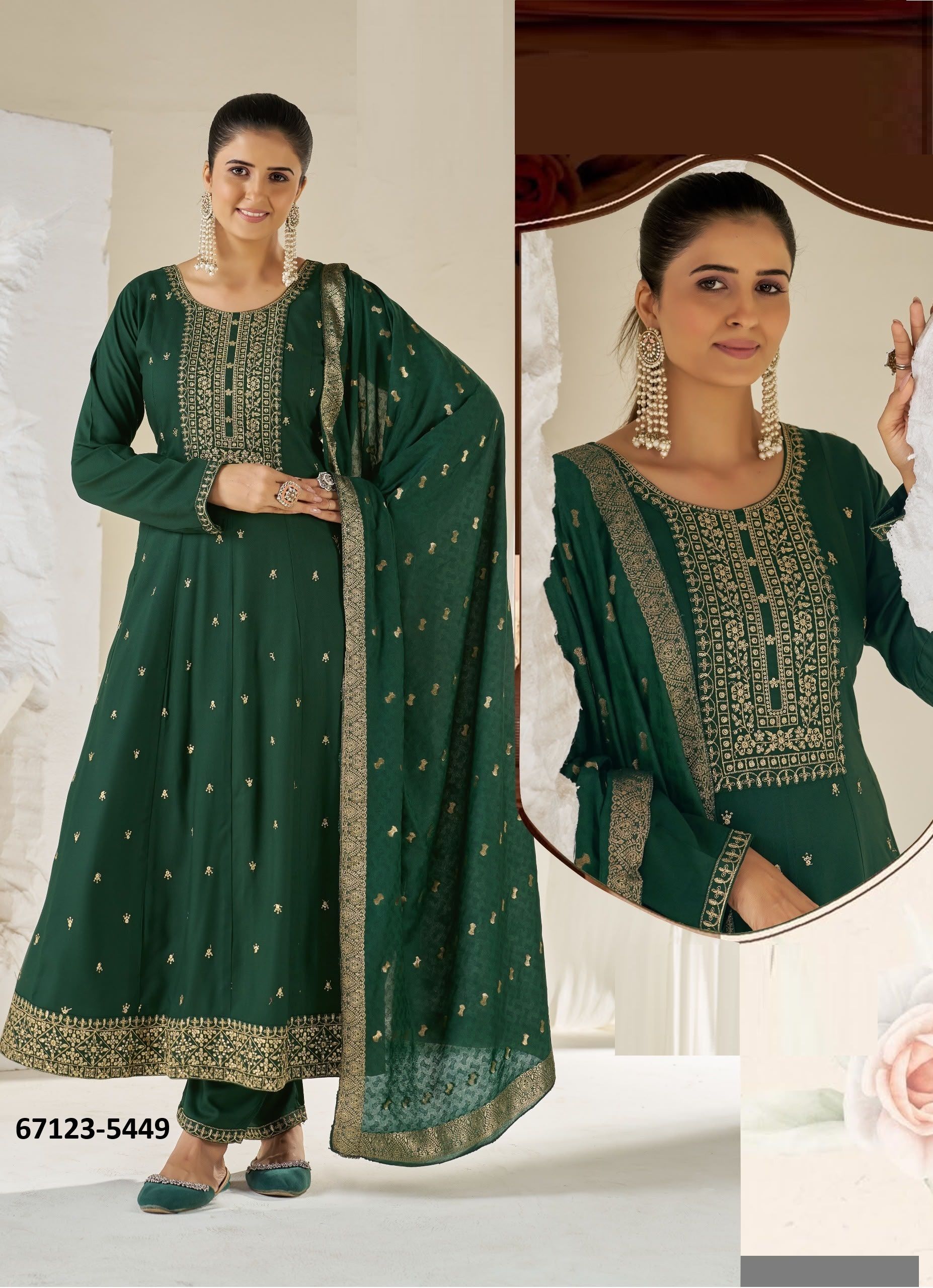 CALISTA PLUS SIZE - Catalog # 67123 (Set of 30 SIZE-SETS [Readymade Salwar Suits])