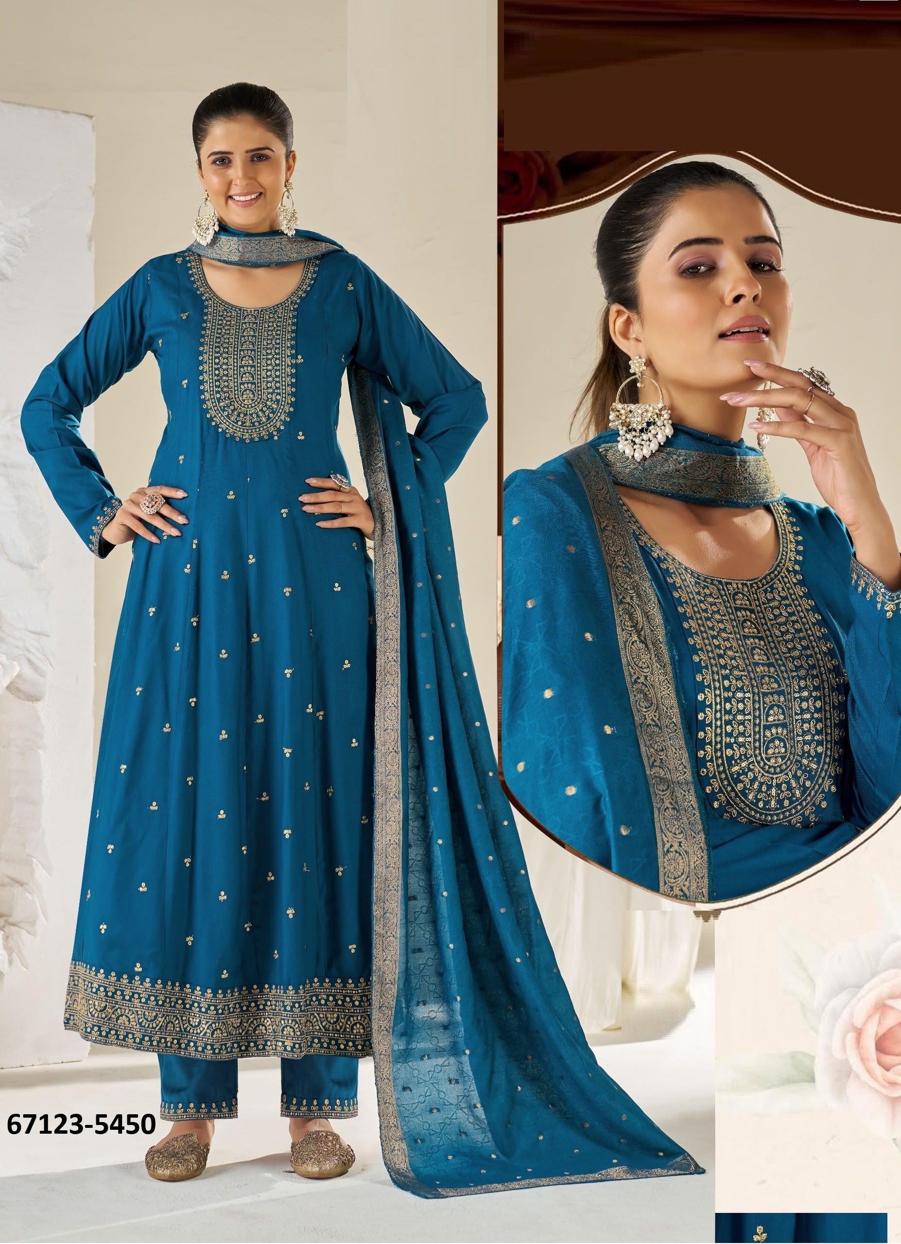 CALISTA PLUS SIZE - Catalog # 67123 (Set of 30 SIZE-SETS [Readymade Salwar Suits])