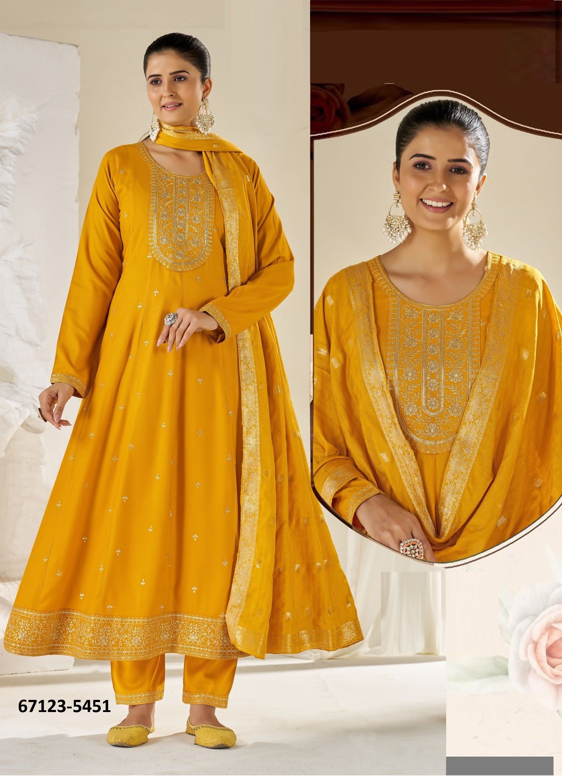 CALISTA PLUS SIZE - Catalog # 67123 (Set of 30 SIZE-SETS [Readymade Salwar Suits])
