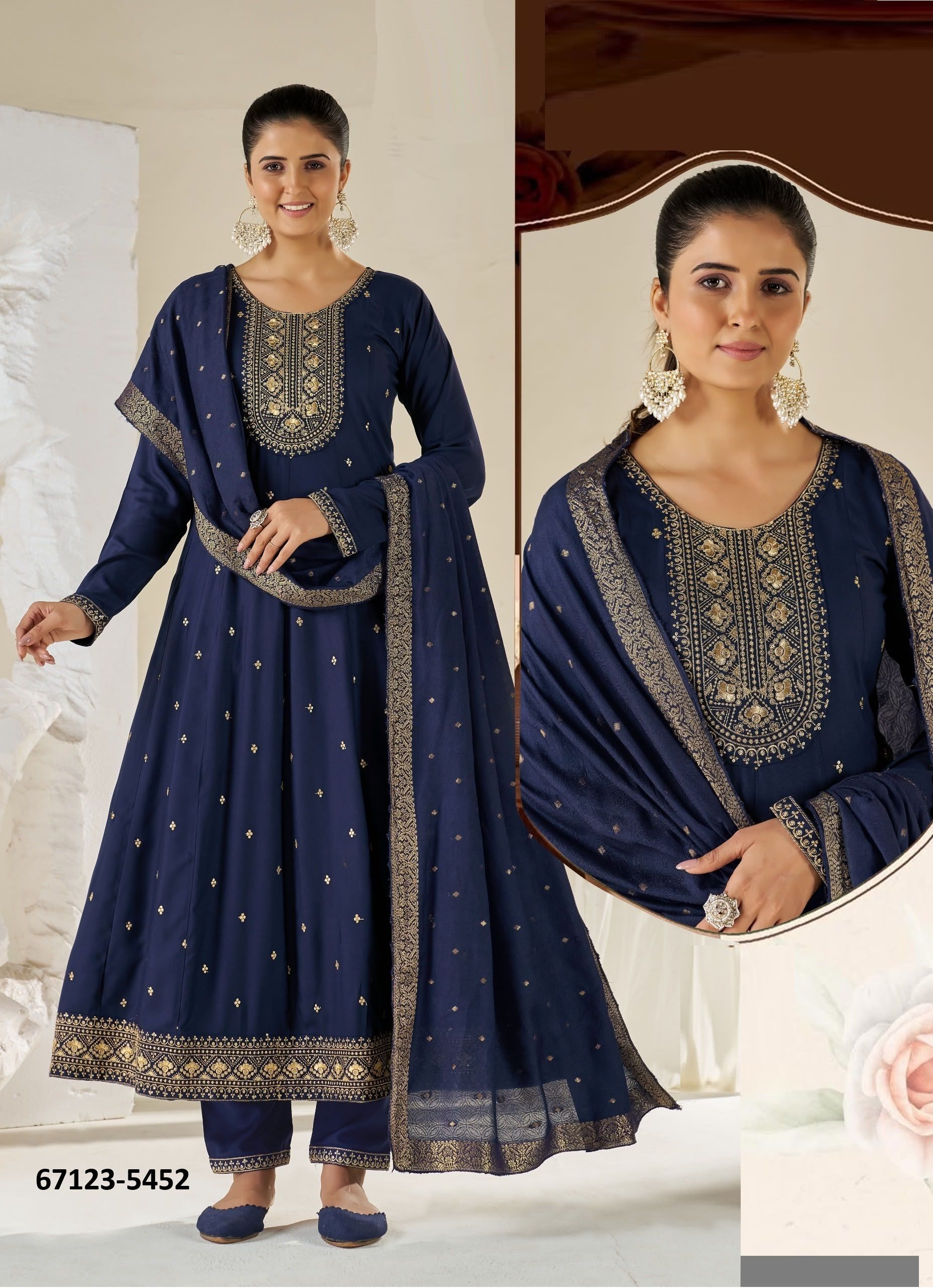CALISTA PLUS SIZE - Catalog # 67123 (Set of 30 SIZE-SETS [Readymade Salwar Suits])