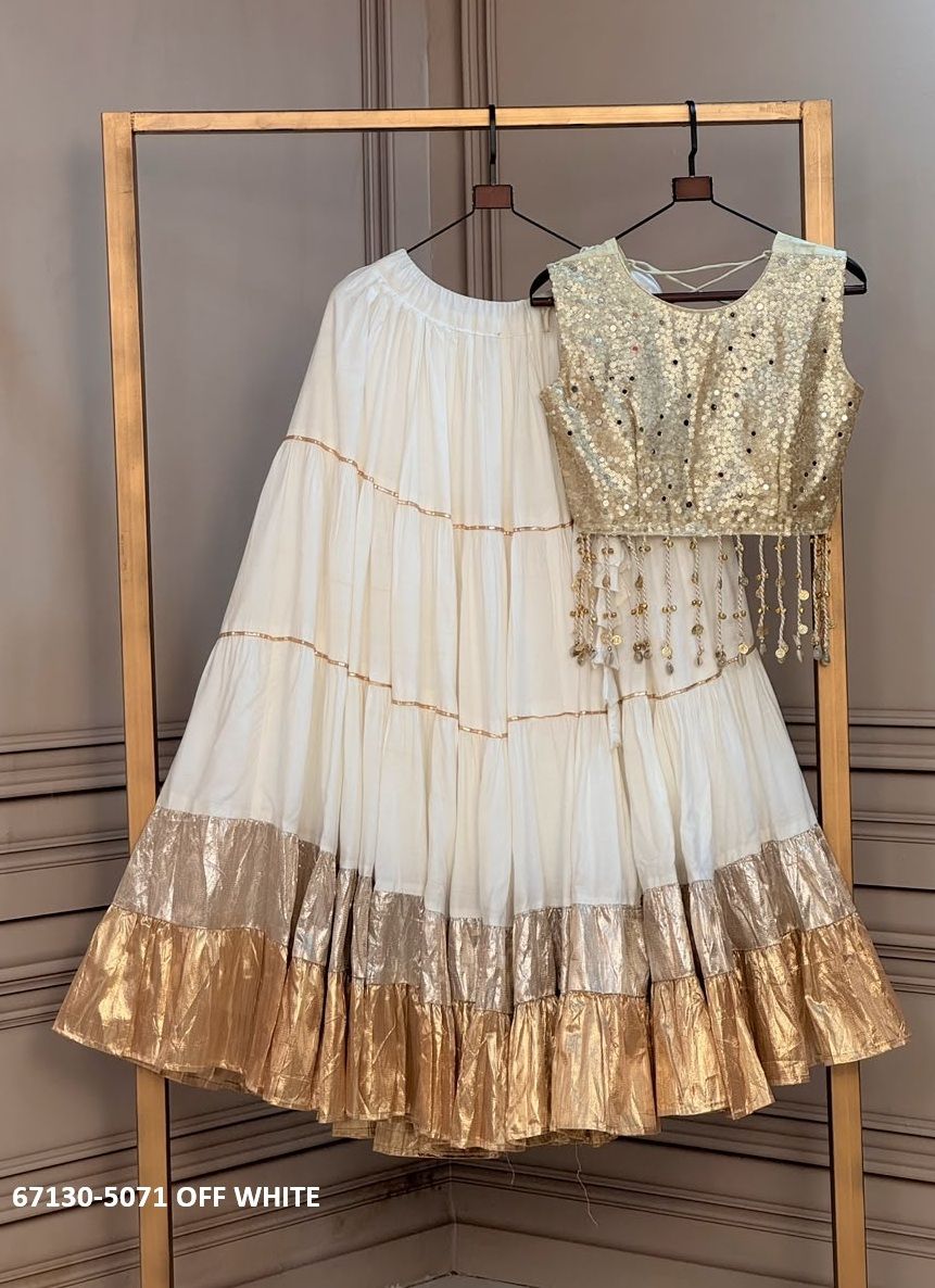 DESIGN 5071 - Catalog # 67130 (Set of 12 Readymade Lehengas)