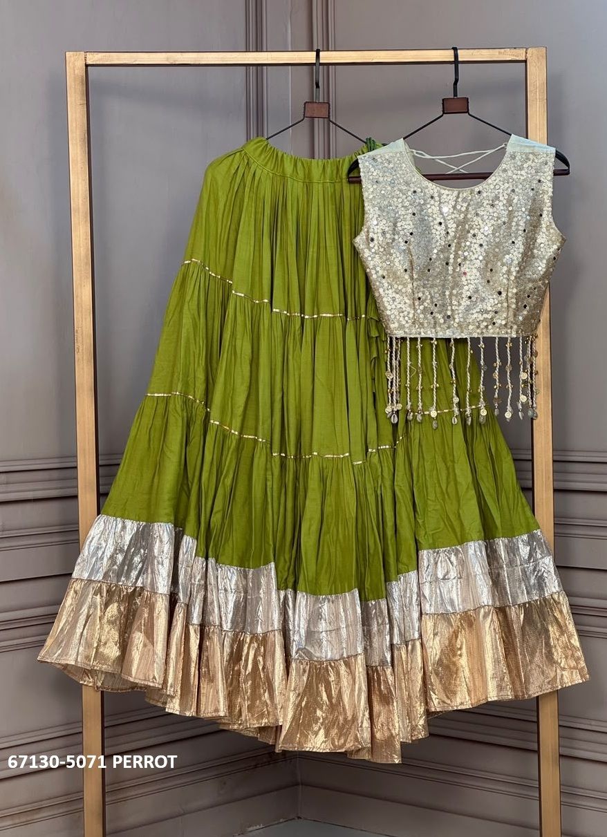 DESIGN 5071 - Catalog # 67130 (Set of 12 Readymade Lehengas)