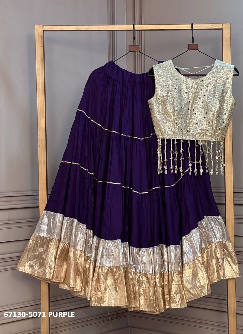 DESIGN 5071 - Catalog # 67130 (Set of 12 Readymade Lehengas)
