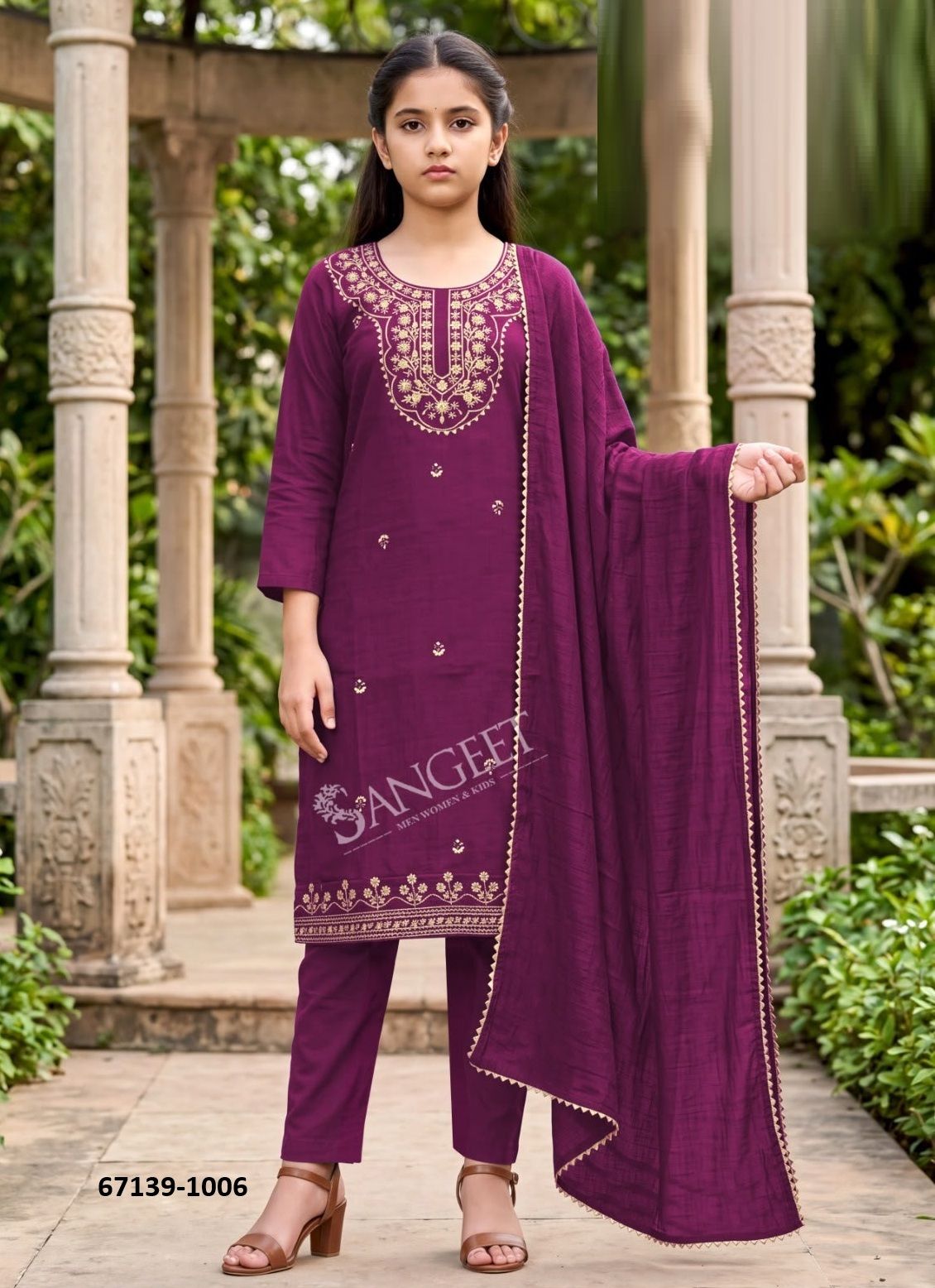 JANVI 3 - Catalog # 67139 (Set of 6 Readymade Salwar Suits) JANVI 3 - Catalog # 67139 (Set of 6 Readymade Salwar Suits)