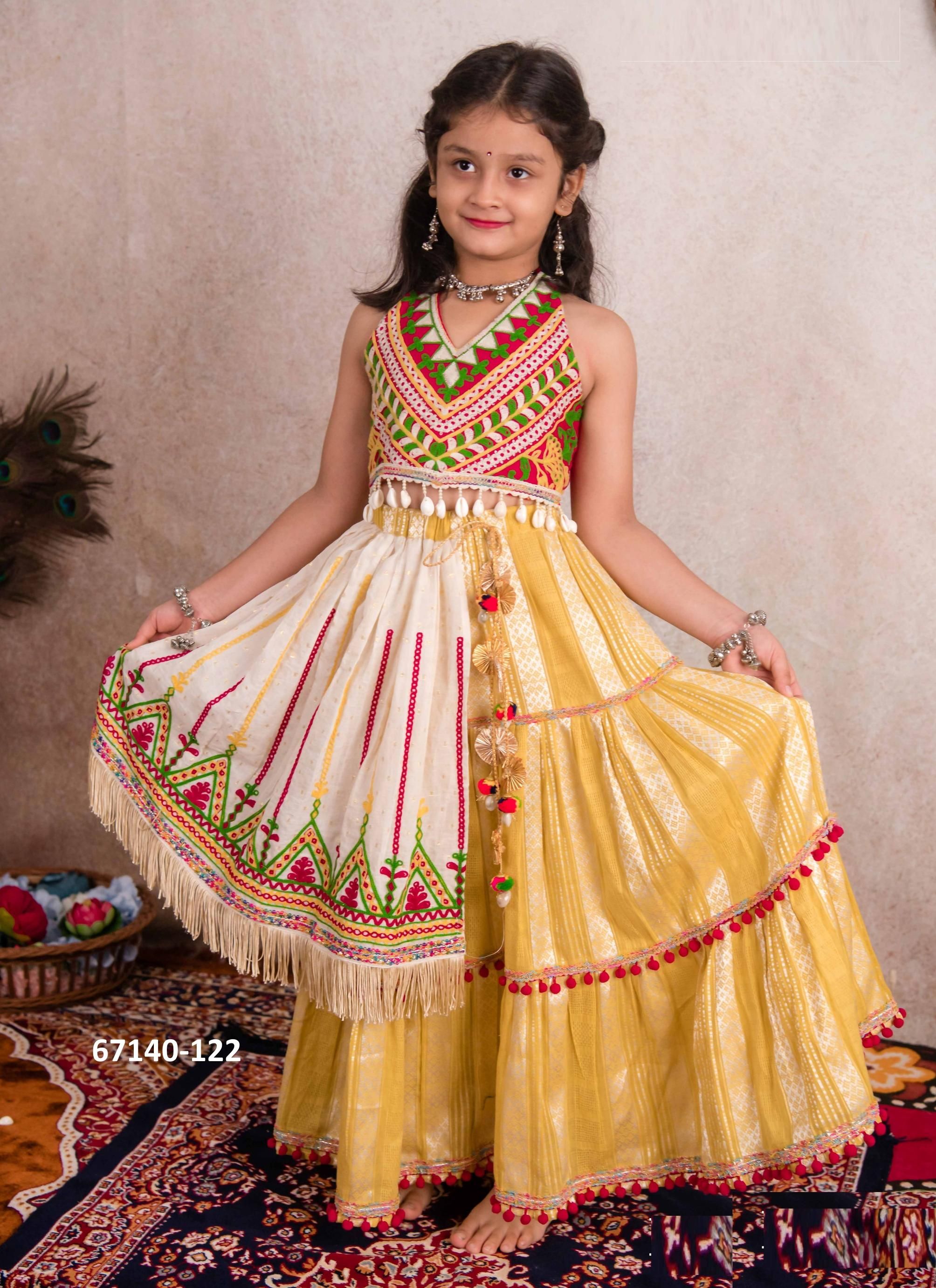NAVRATRI SPECIAL KIDS LEHENGA CO-ORD SET 1 - Catalog # 67140 (Set of 8 Readymade Lehengas) NAVRATRI SPECIAL KIDS LEHENGA CO-ORD SET 1 - Catalog # 67140 (Set of 8 Readymade Lehengas)