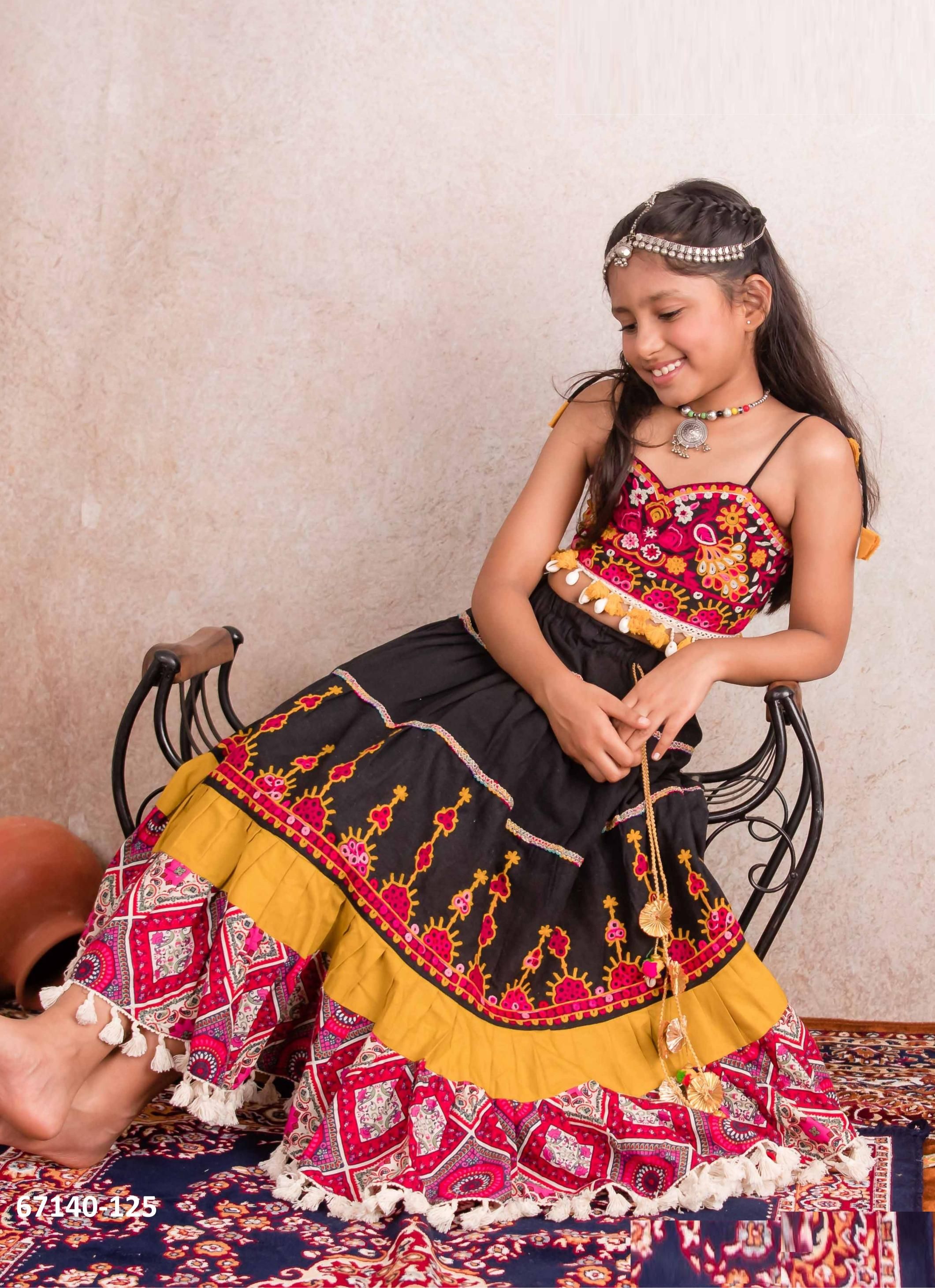 NAVRATRI SPECIAL KIDS LEHENGA CO-ORD SET 1 - Catalog # 67140 (Set of 8 Readymade Lehengas) NAVRATRI SPECIAL KIDS LEHENGA CO-ORD SET 1 - Catalog # 67140 (Set of 8 Readymade Lehengas)