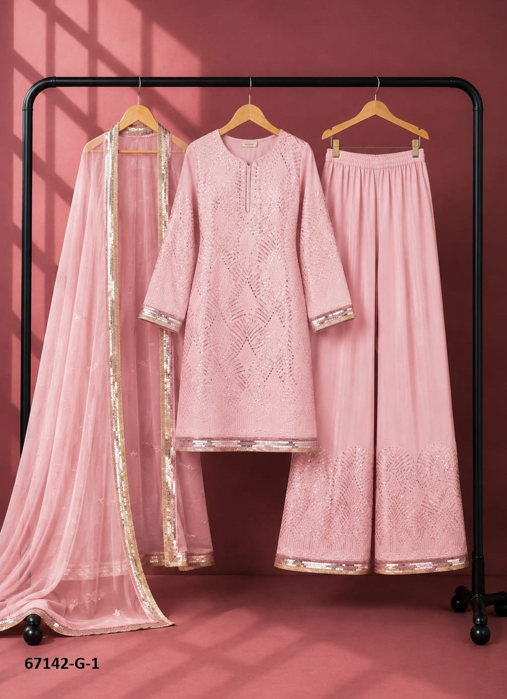 DESIGN G1 - Catalog # 67142 (Set of 5 Readymade Salwar Suits) DESIGN G1 - Catalog # 67142 (Set of 5 Readymade Salwar Suits)