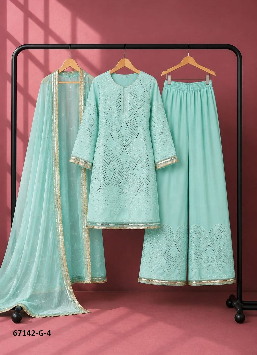 DESIGN G1 - Catalog # 67142 (Set of 5 Readymade Salwar Suits) DESIGN G1 - Catalog # 67142 (Set of 5 Readymade Salwar Suits)