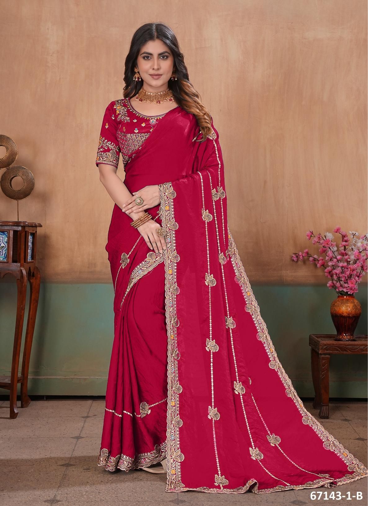 PARI 1 - Catalog # 67143 (Set of 4 Sarees) PARI 1 - Catalog # 67143 (Set of 4 Sarees)