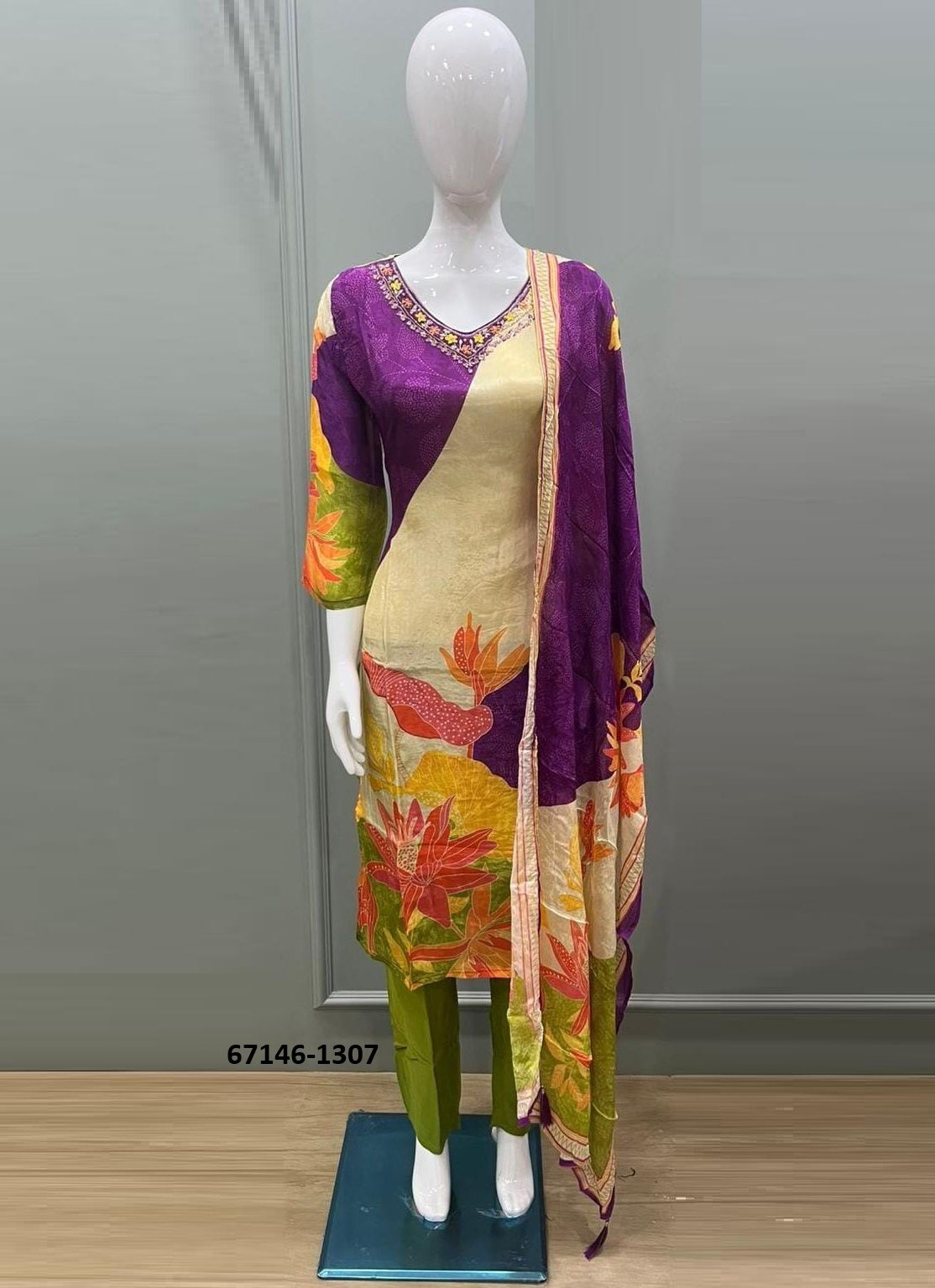 CALIBER - Catalog # 67146 (Set of 4 SIZE-SETS [Readymade Salwar Suits])