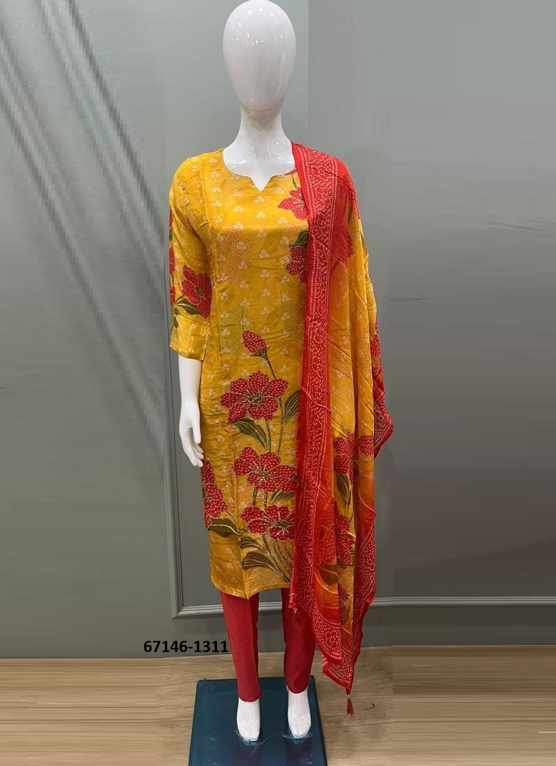 CALIBER - Catalog # 67146 (Set of 4 SIZE-SETS [Readymade Salwar Suits])
