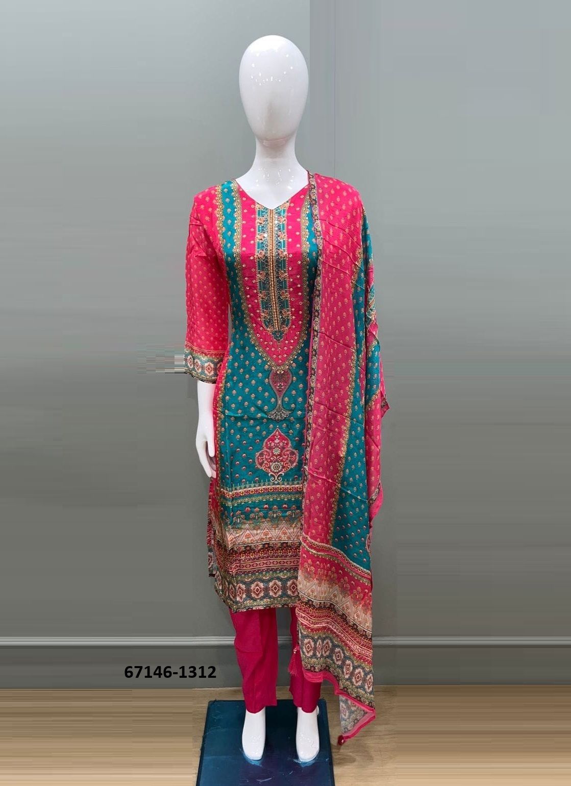 CALIBER - Catalog # 67146 (Set of 4 SIZE-SETS [Readymade Salwar Suits])