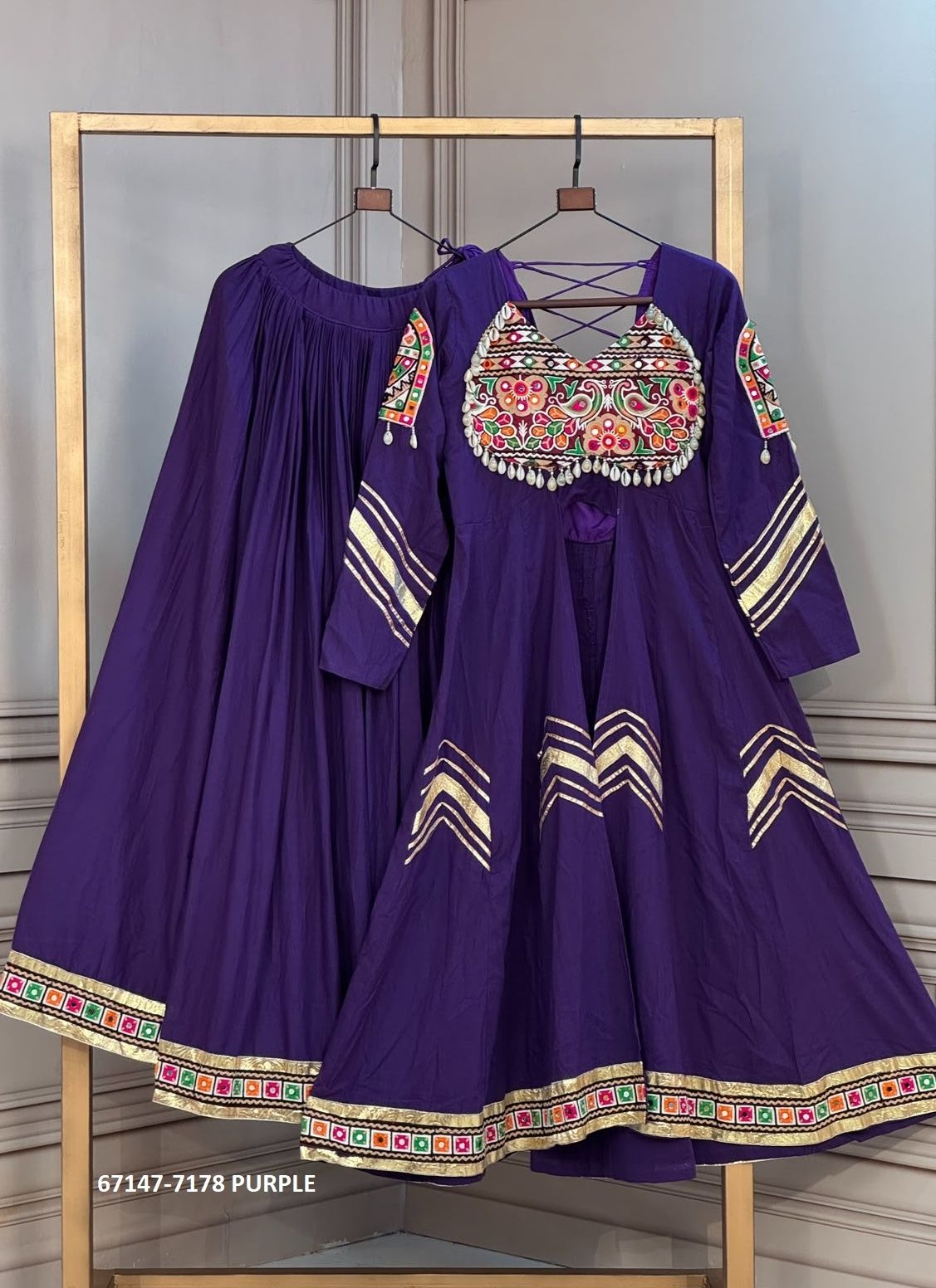 DESIGN 7178 - Catalog # 67147 (Set of 4 Readymade Lehengas)