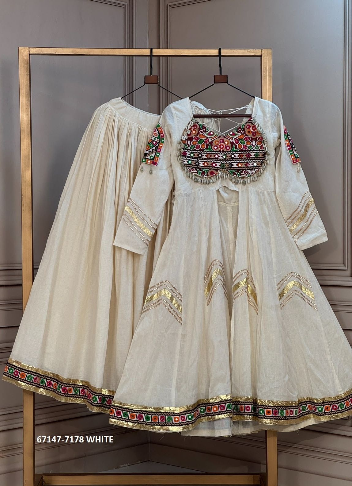 DESIGN 7178 - Catalog # 67147 (Set of 4 Readymade Lehengas)