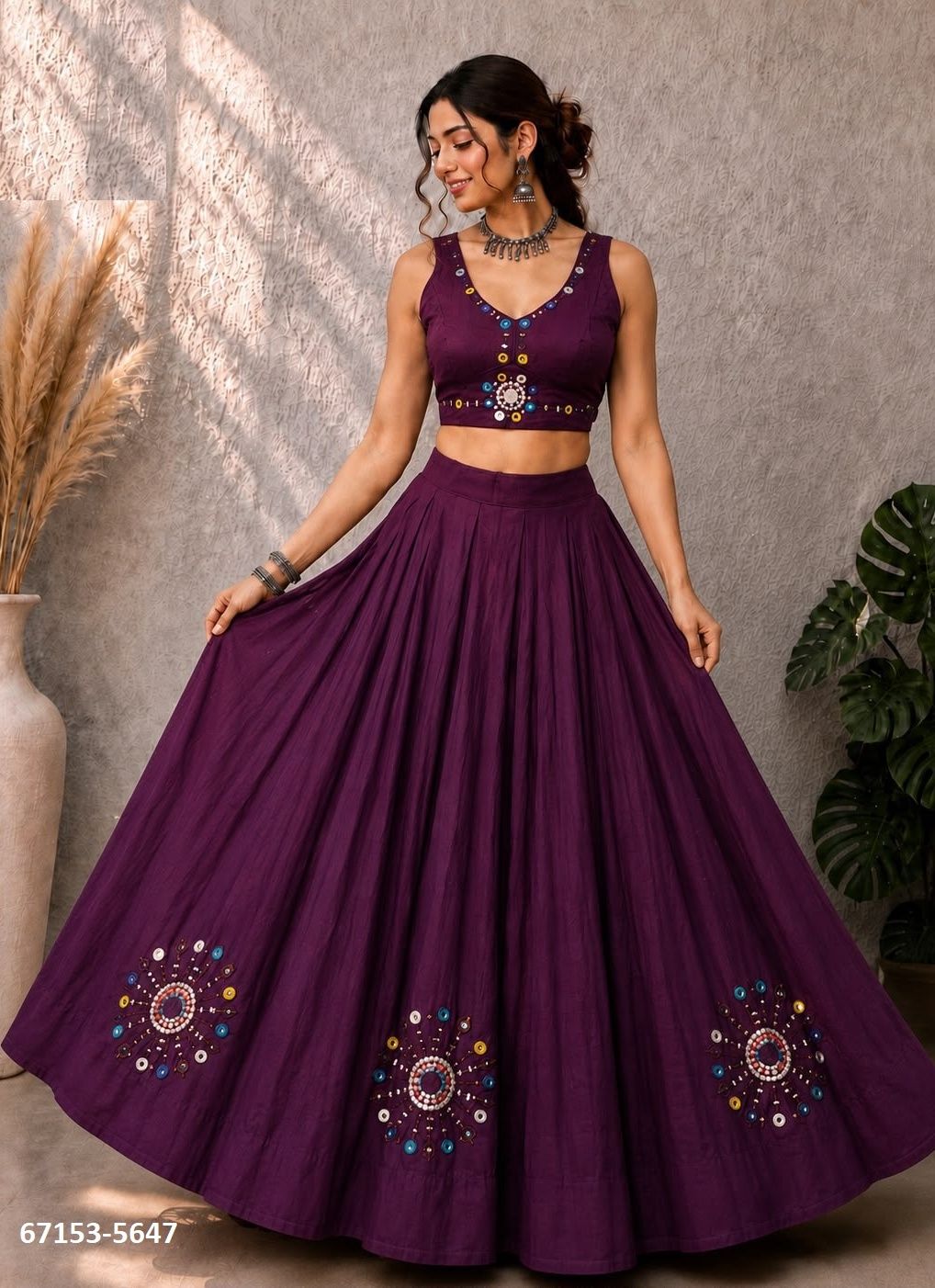 KHELAIYAA - Catalog # 67153 (Set of 4 Readymade Lehengas)