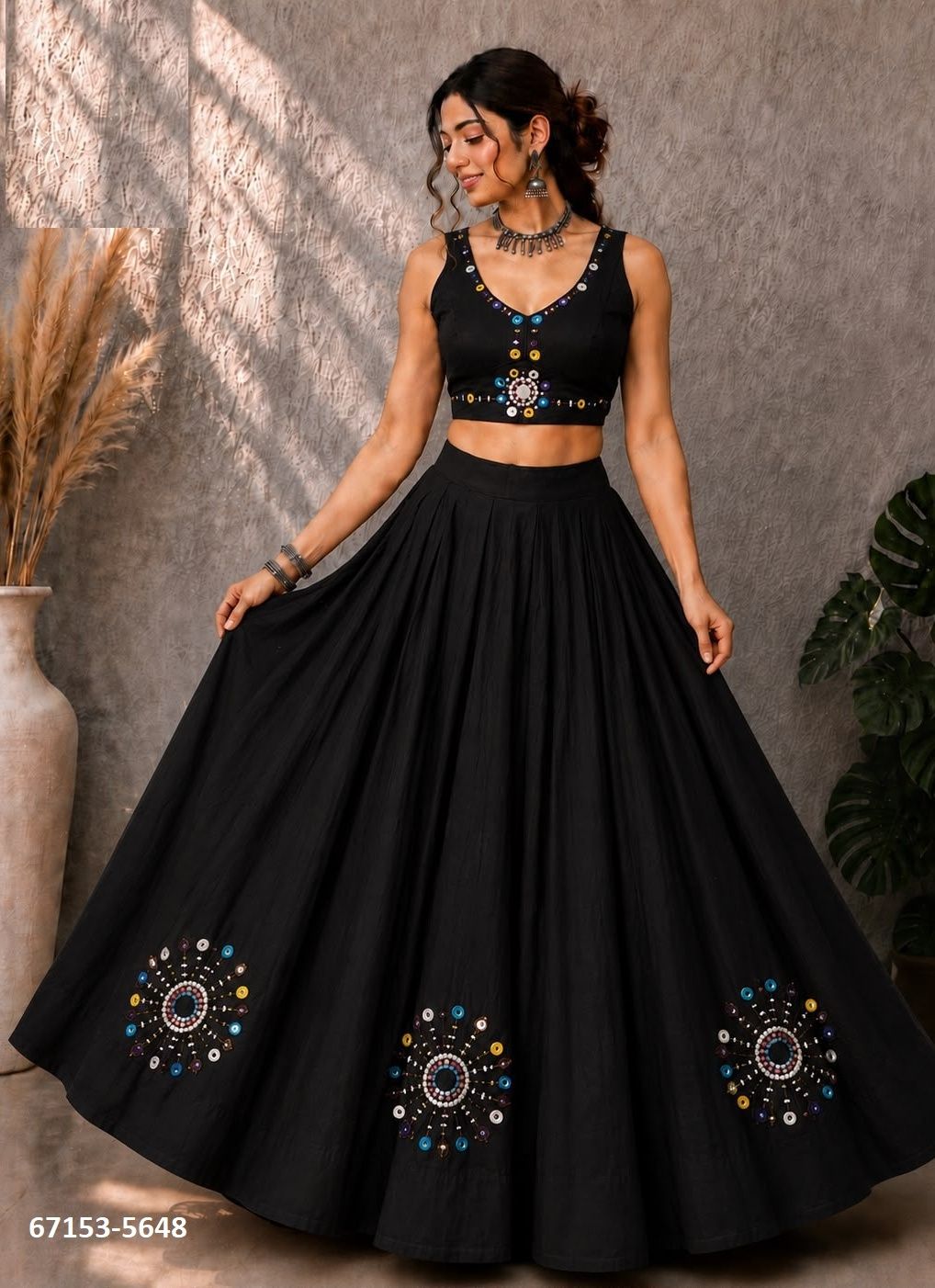 KHELAIYAA - Catalog # 67153 (Set of 4 Readymade Lehengas)