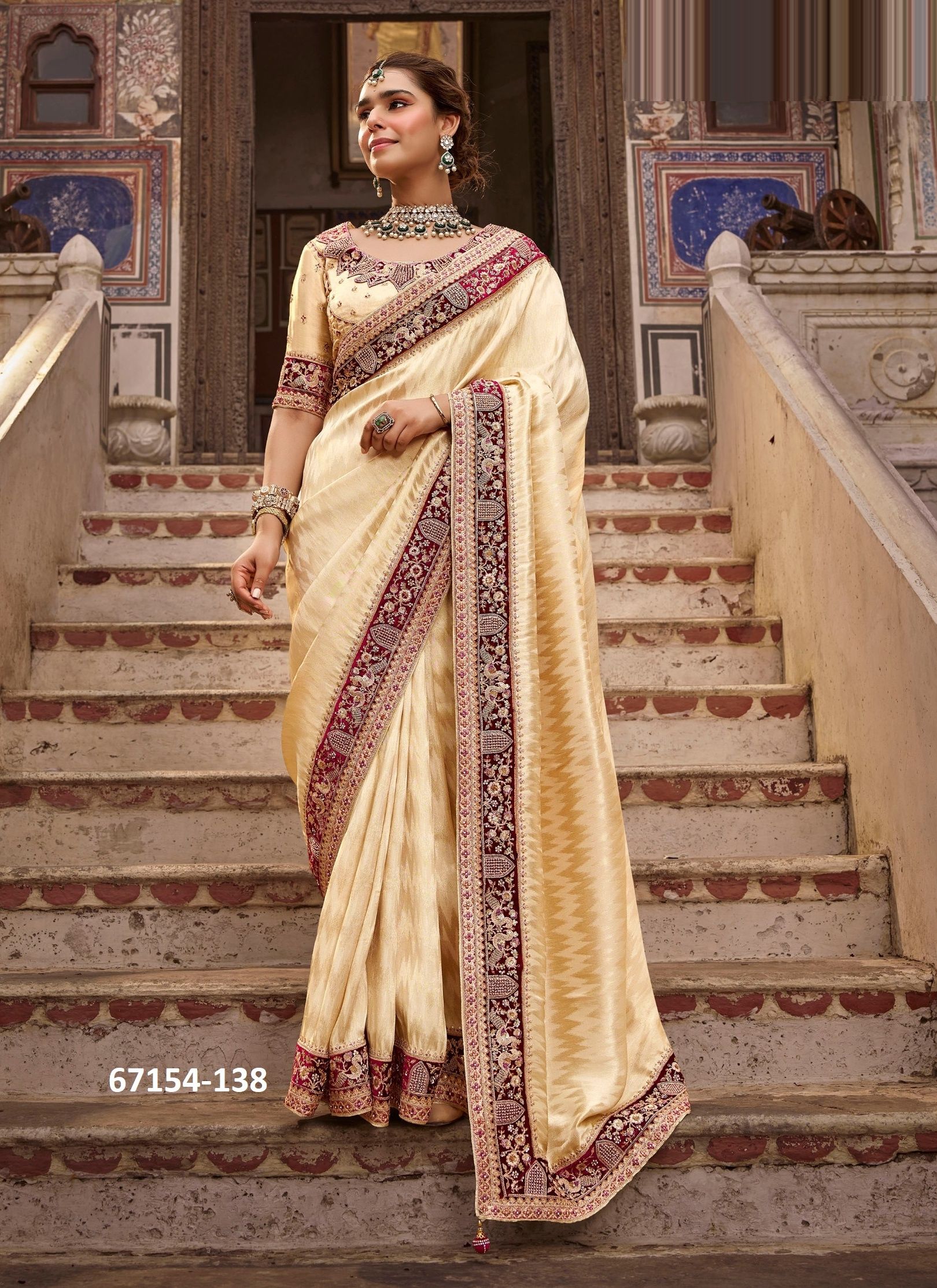 SAKSHI - Catalog # 67154 (Set of 4 Sarees) SAKSHI - Catalog # 67154 (Set of 4 Sarees)