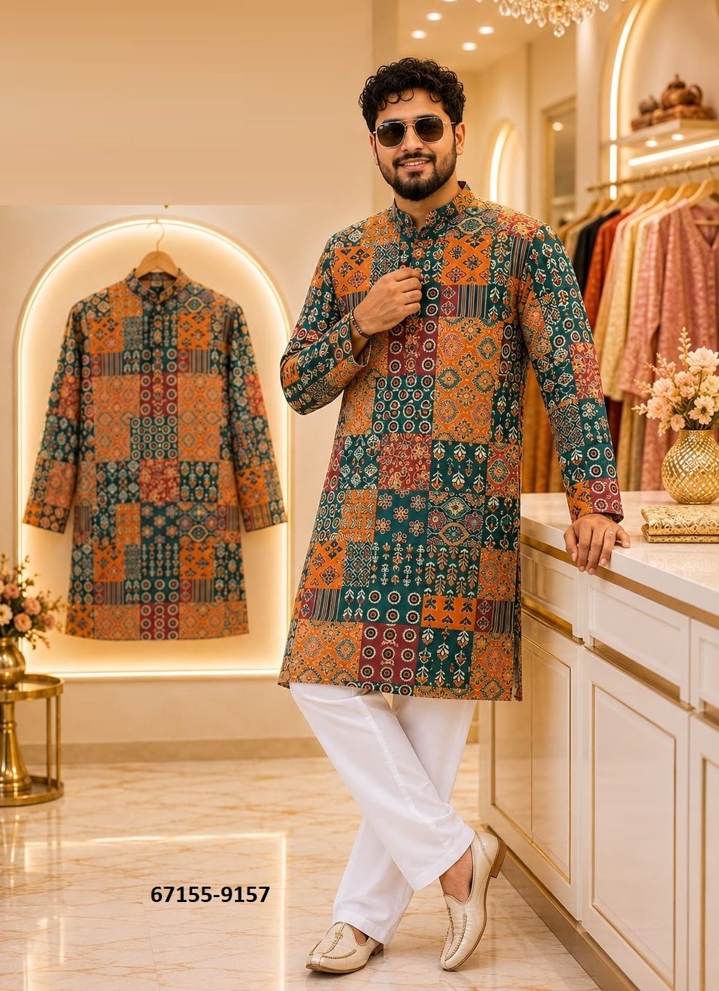 FESTIVE SPECIAL - Catalog # 67155 (Set of 5 Men's Ethnic Wear) FESTIVE SPECIAL - Catalog # 67155 (Set of 5 Men's Ethnic Wear)