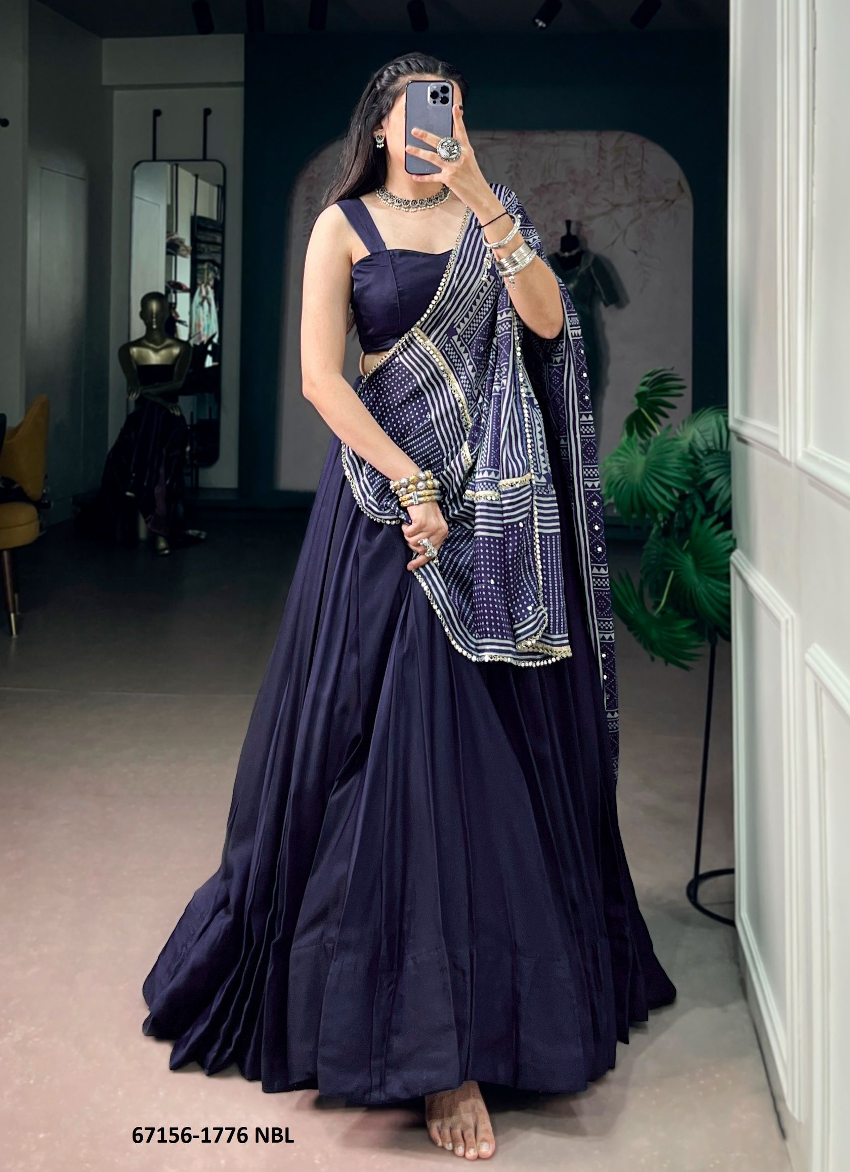 DESIGN 1776 - Catalog # 67156 (Set of 4 Readymade Lehengas)