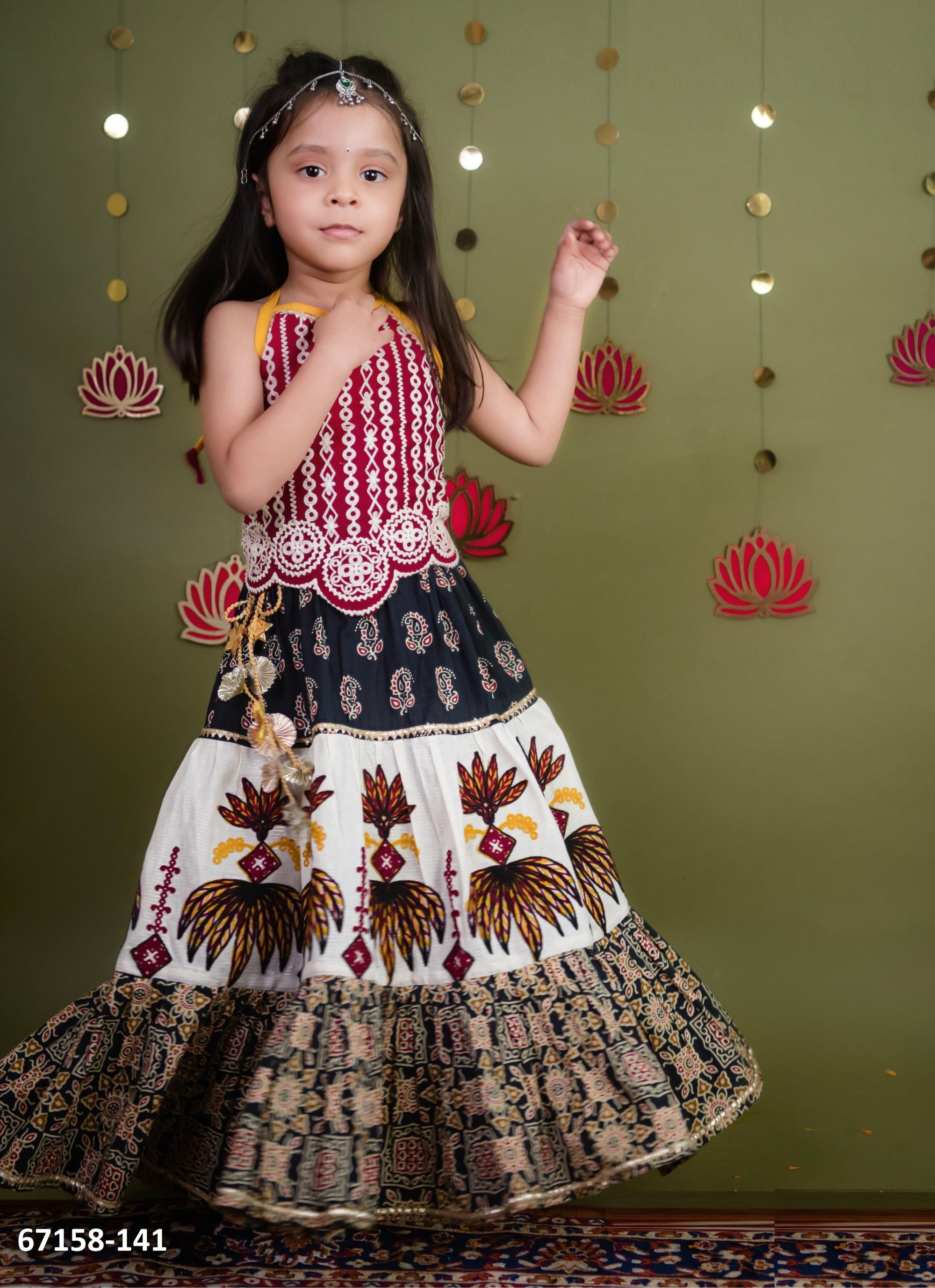 NAVRATRI SPECIAL KIDS LEHENGA CO-ORD SET 3 - Catalog # 67158 (Set of 8 Readymade Lehengas) NAVRATRI SPECIAL KIDS LEHENGA CO-ORD SET 3 - Catalog # 67158 (Set of 8 Readymade Lehengas)