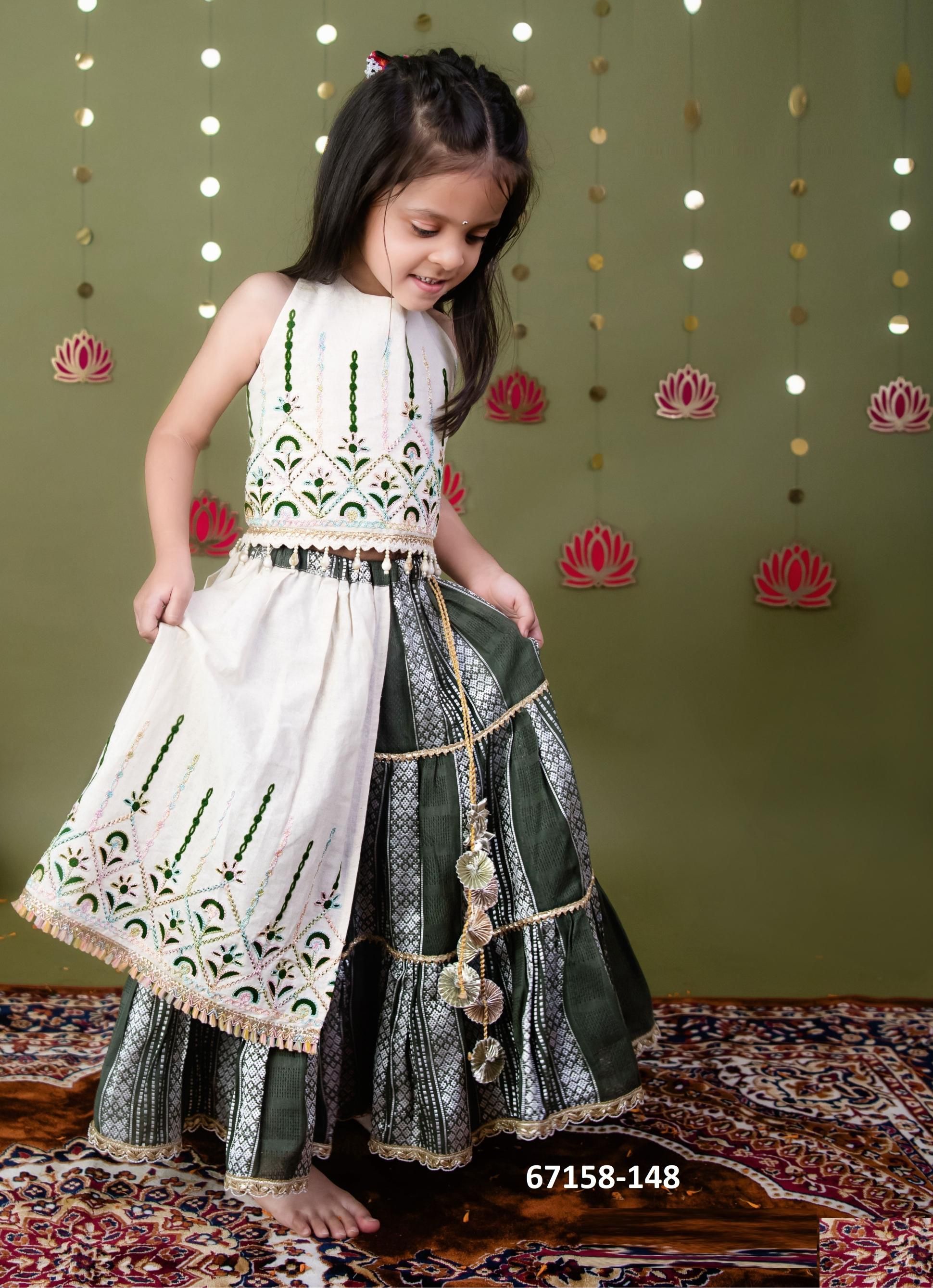 NAVRATRI SPECIAL KIDS LEHENGA CO-ORD SET 3 - Catalog # 67158 (Set of 8 Readymade Lehengas) NAVRATRI SPECIAL KIDS LEHENGA CO-ORD SET 3 - Catalog # 67158 (Set of 8 Readymade Lehengas)