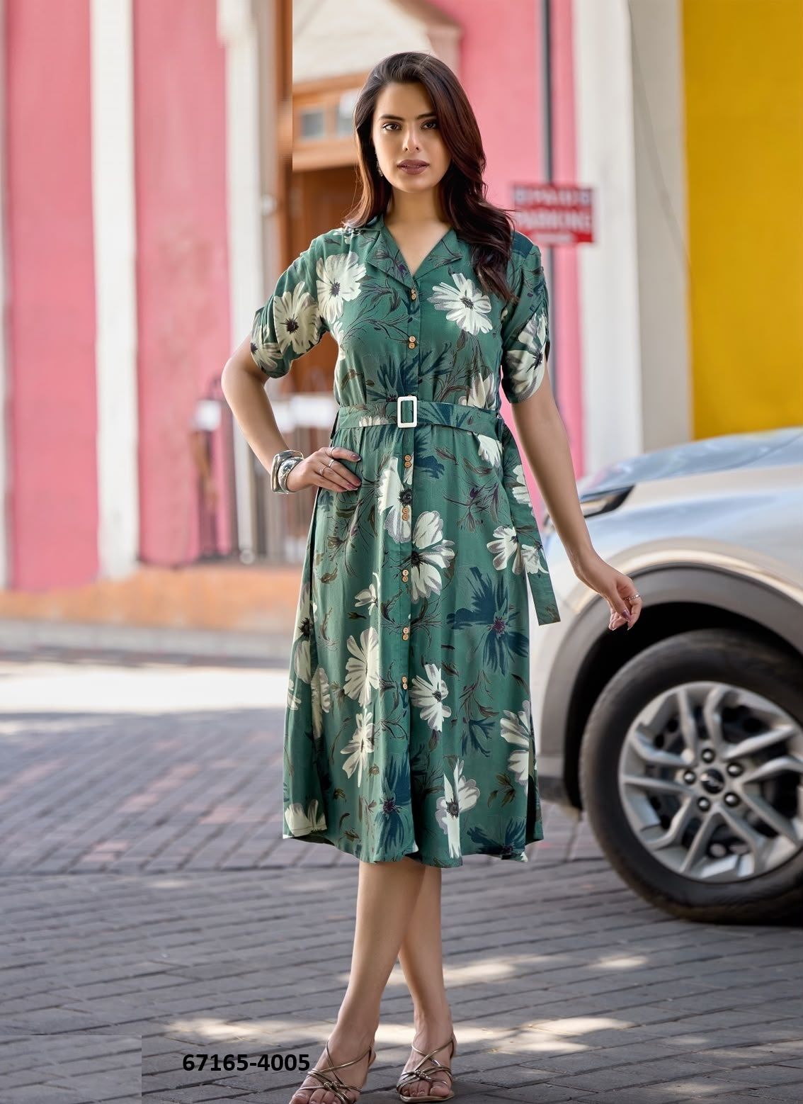 VALENTINE - Catalog # 67165 (Set of 5 Readymade Women's Kurtis / Tops)