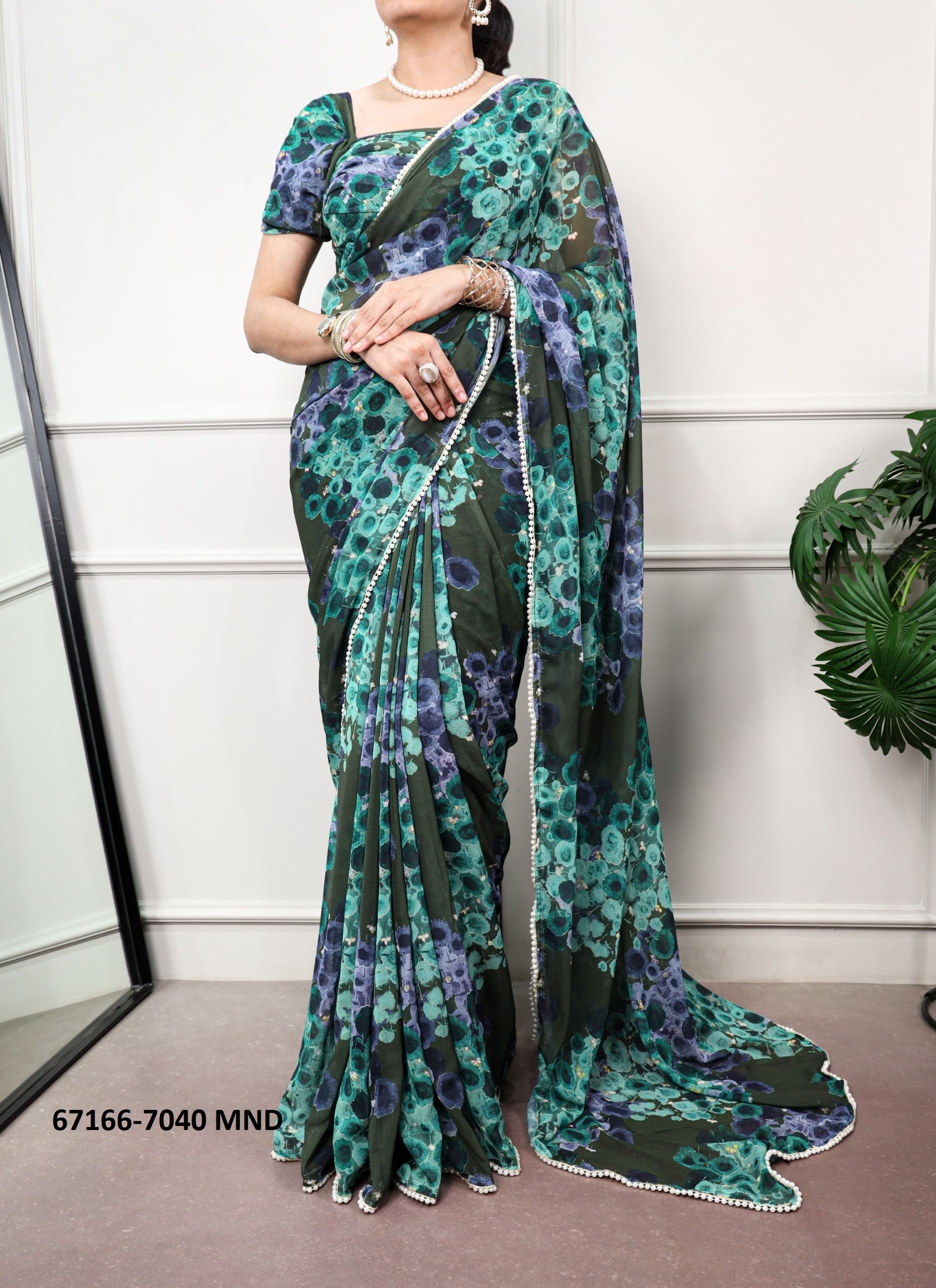 SERIES 7040 - Catalog # 67166 (Set of 5 Sarees) SERIES 7040 - Catalog # 67166 (Set of 5 Sarees)