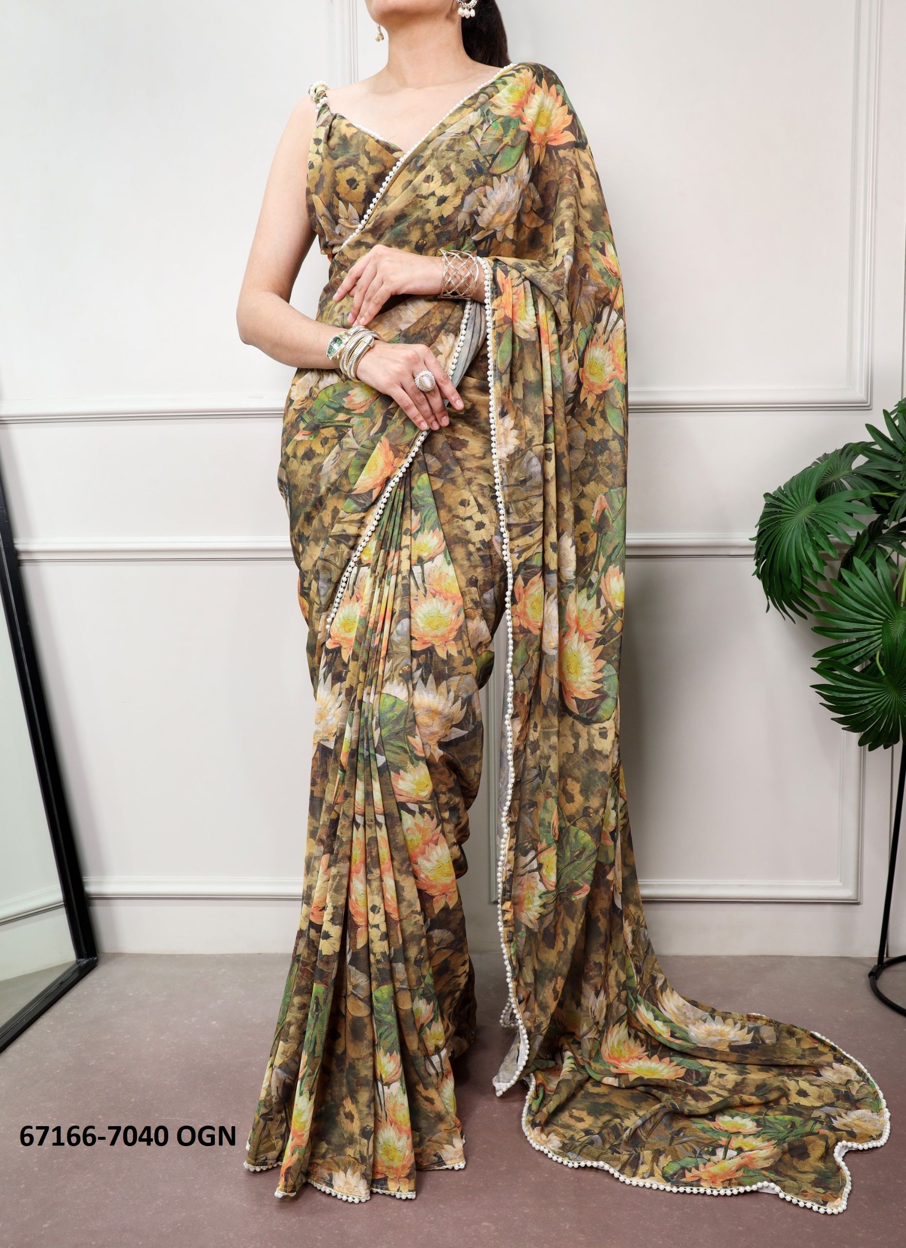 SERIES 7040 - Catalog # 67166 (Set of 5 Sarees) SERIES 7040 - Catalog # 67166 (Set of 5 Sarees)