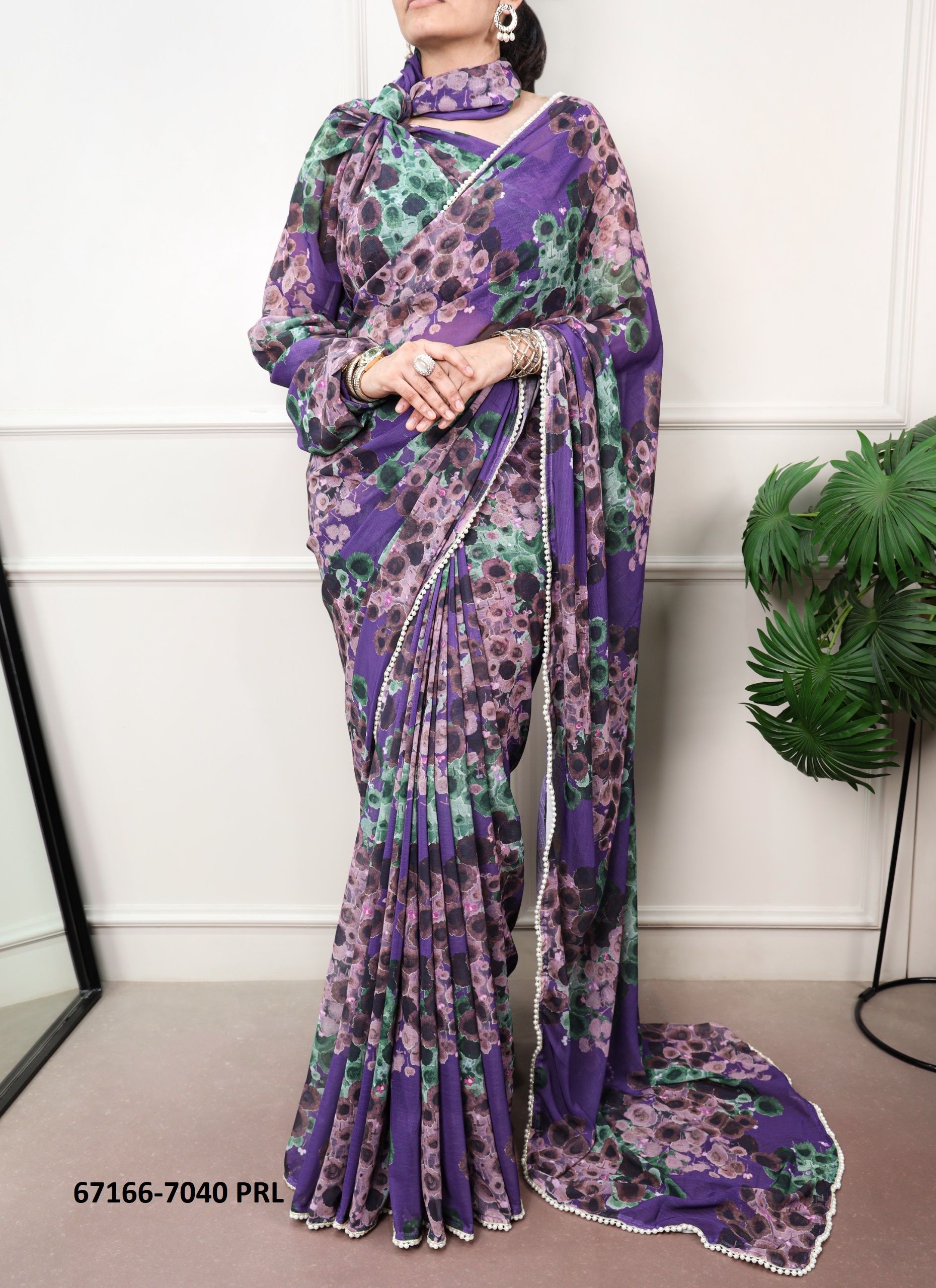 SERIES 7040 - Catalog # 67166 (Set of 5 Sarees) SERIES 7040 - Catalog # 67166 (Set of 5 Sarees)