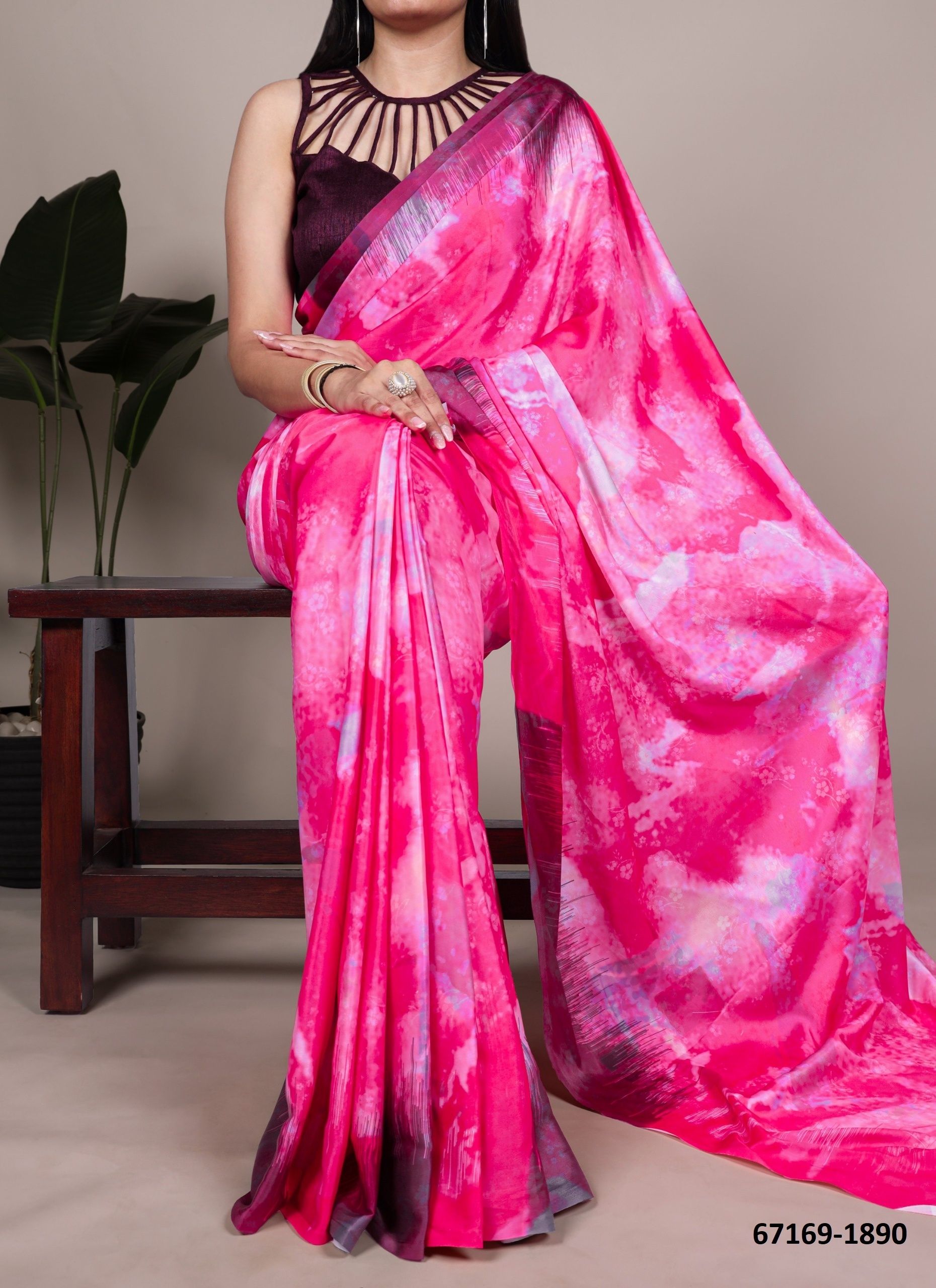SERIES 7018 - Catalog # 67169 (Set of 2 Sarees)