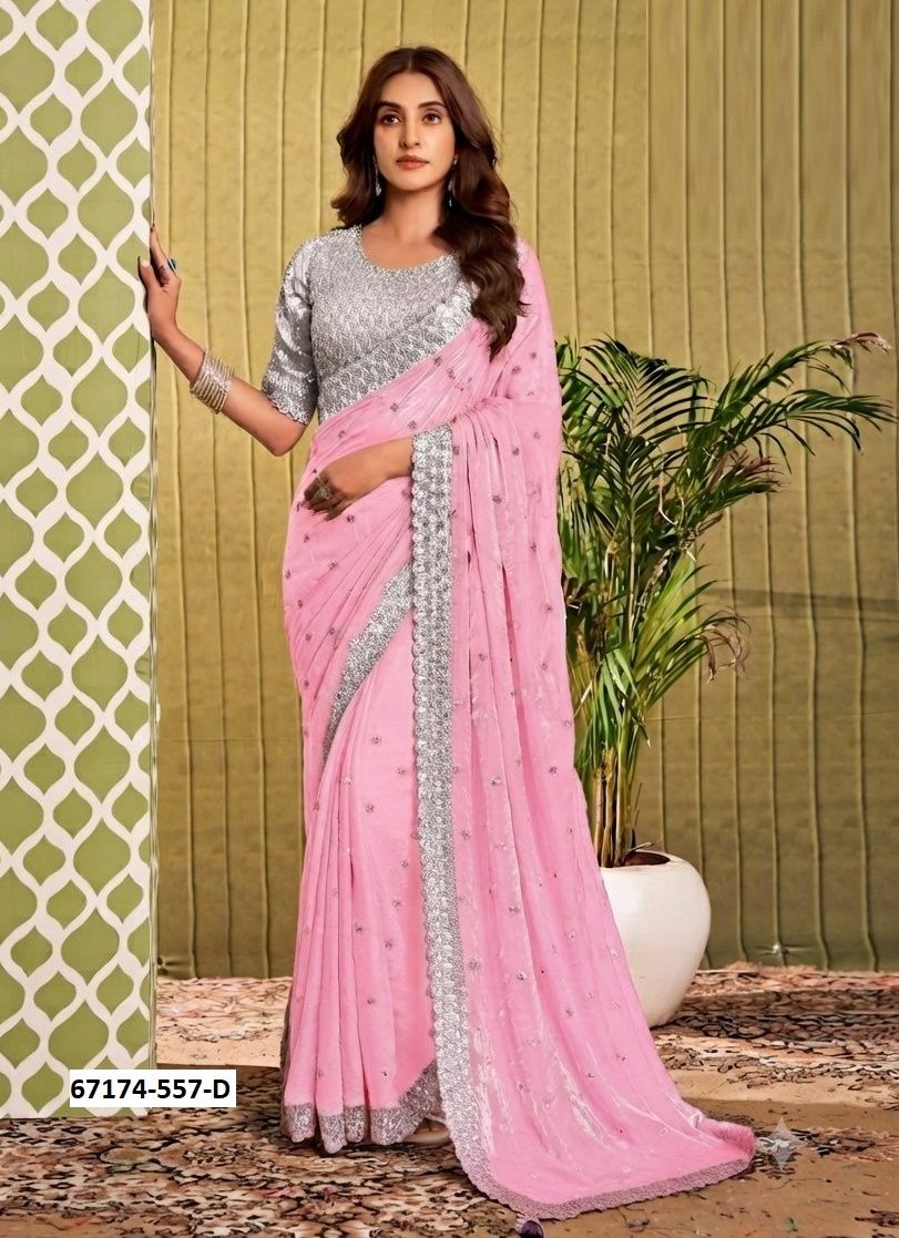 ROYAL QUEEN 5 - Catalog # 67174 (Set of 4 Sarees) ROYAL QUEEN 5 - Catalog # 67174 (Set of 4 Sarees)