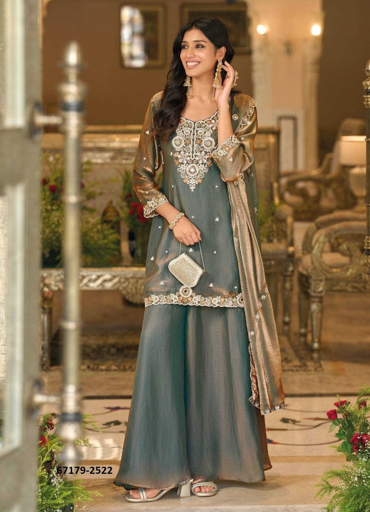 NOORANI - Catalog # 67179 (Set of 3 Readymade Salwar Suits)