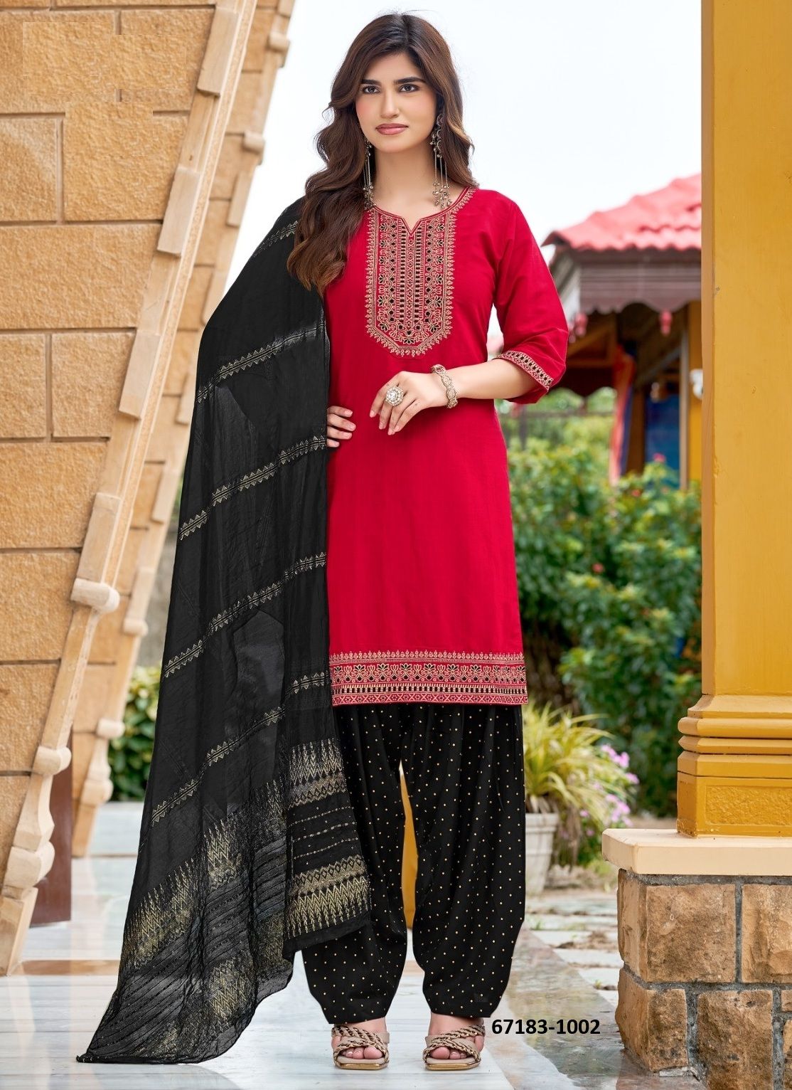 QUEEN - Catalog # 67183 (Set of 8 Readymade Salwar Suits)