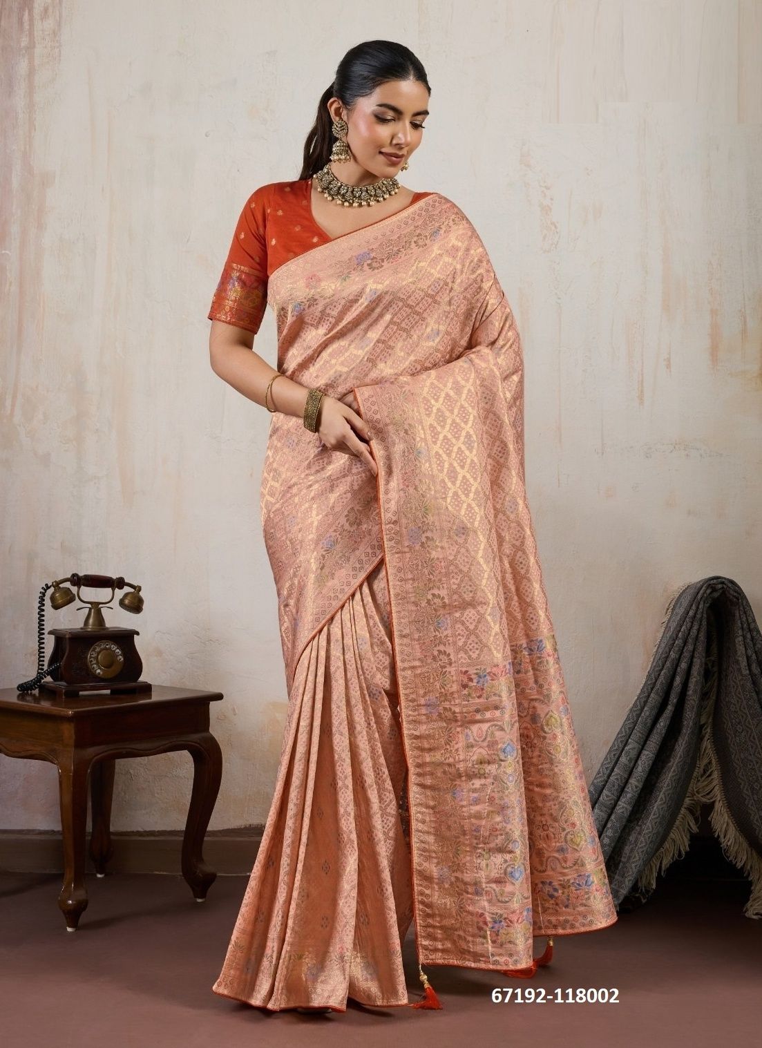 SAMYUKTA - THE MODERN SOUL - Catalog # 67192 (Set of 3 Sarees)